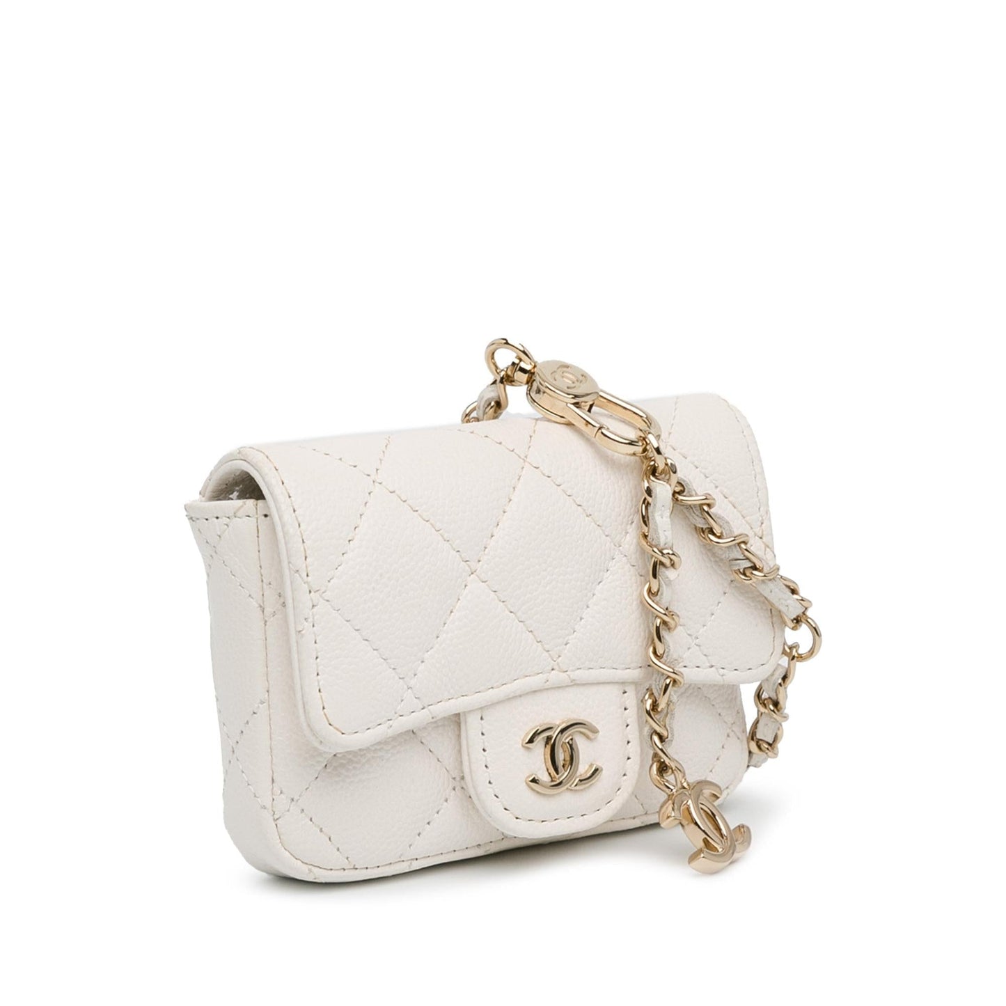 Chanel CC Quilted Caviar Belt SHG-EZD7VW