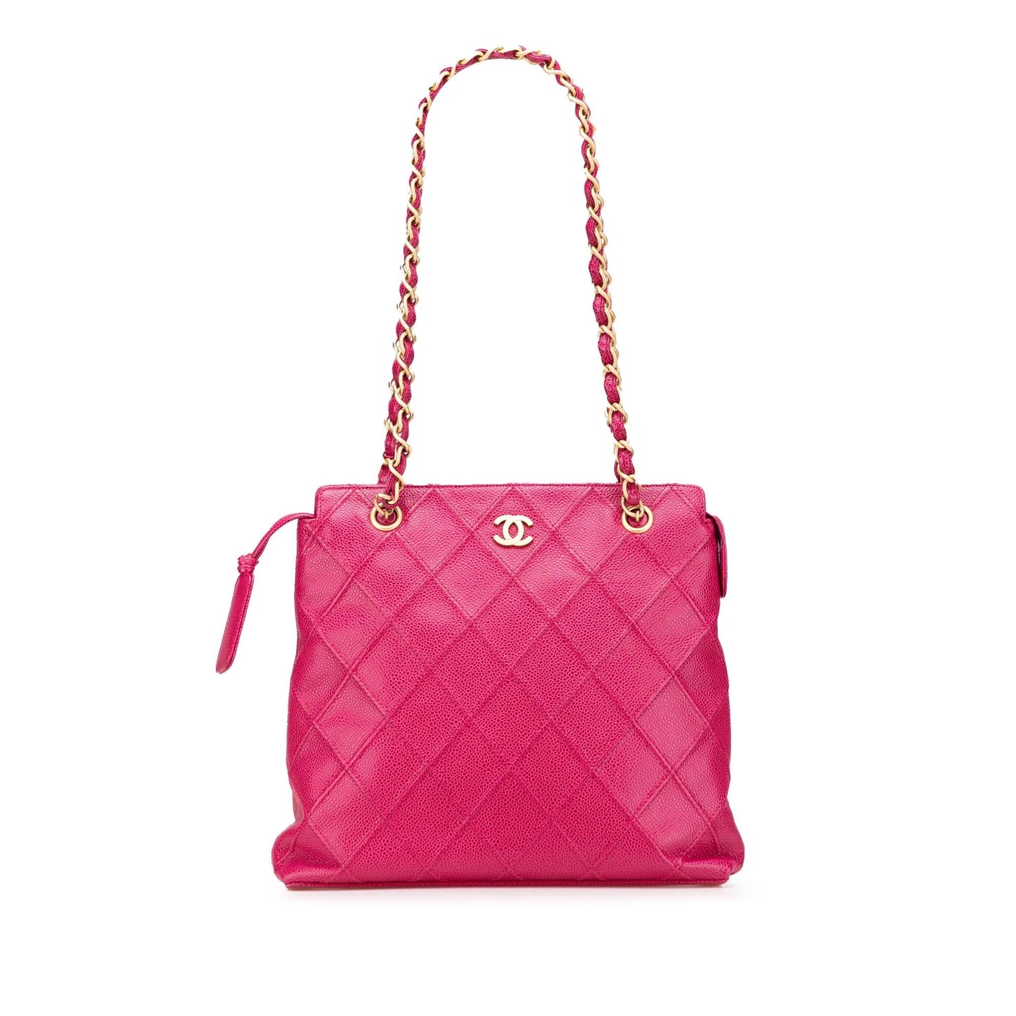 Chanel CC Quilted Caviar Tote Bag