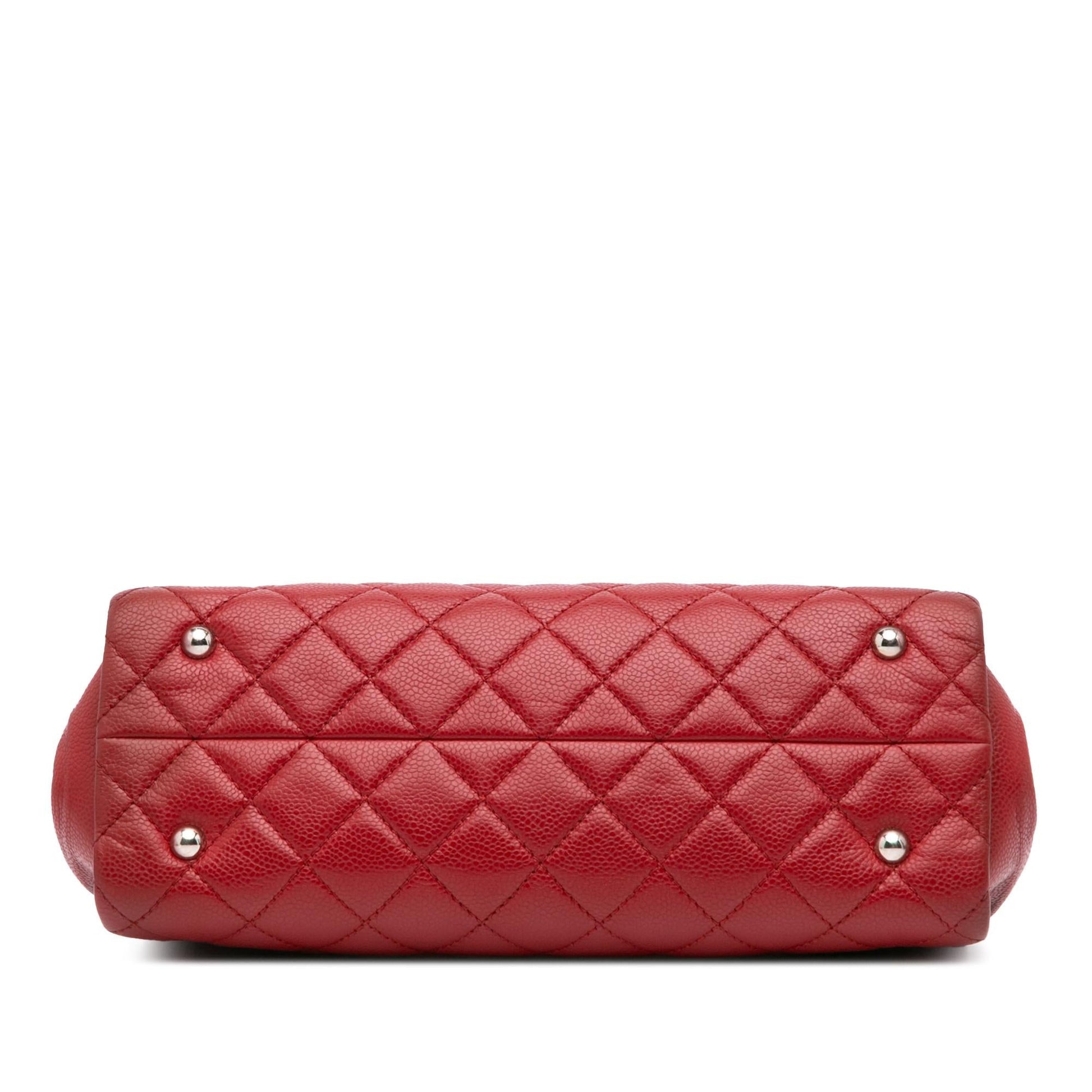 Chanel CC Quilted Caviar Frame Shopping Tote Bag Tote 1
