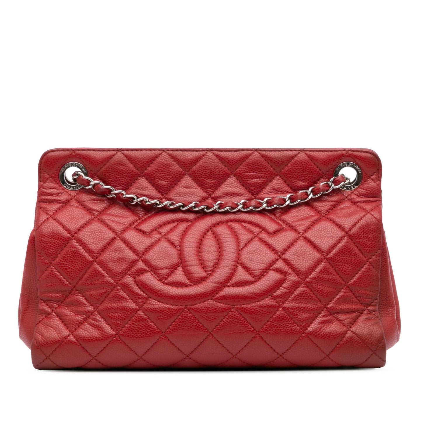 Chanel CC Quilted Caviar Frame Shopping Tote Bag Tote 1