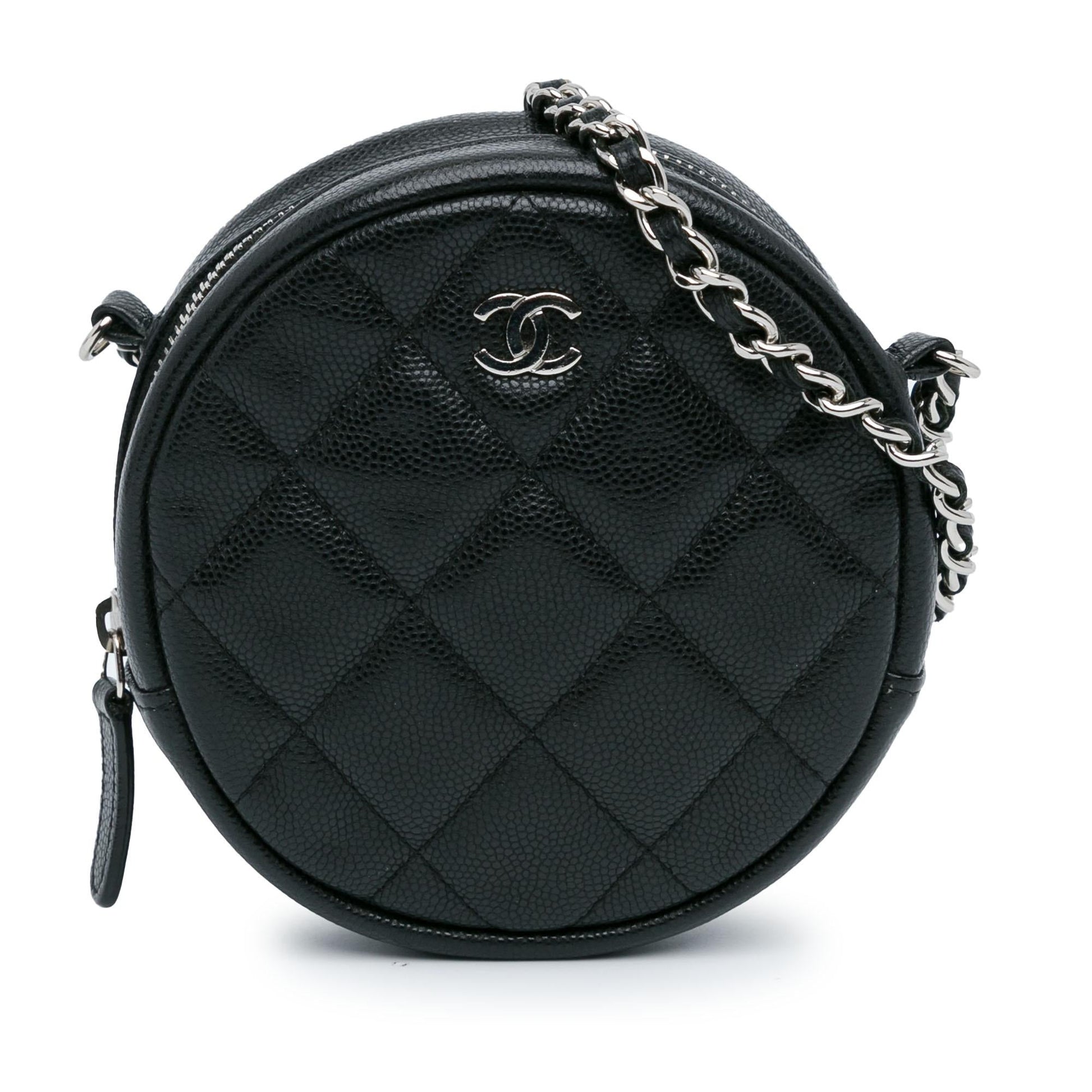Chanel CC Quilted Caviar Round SHG-jxh22e Clutch Bag