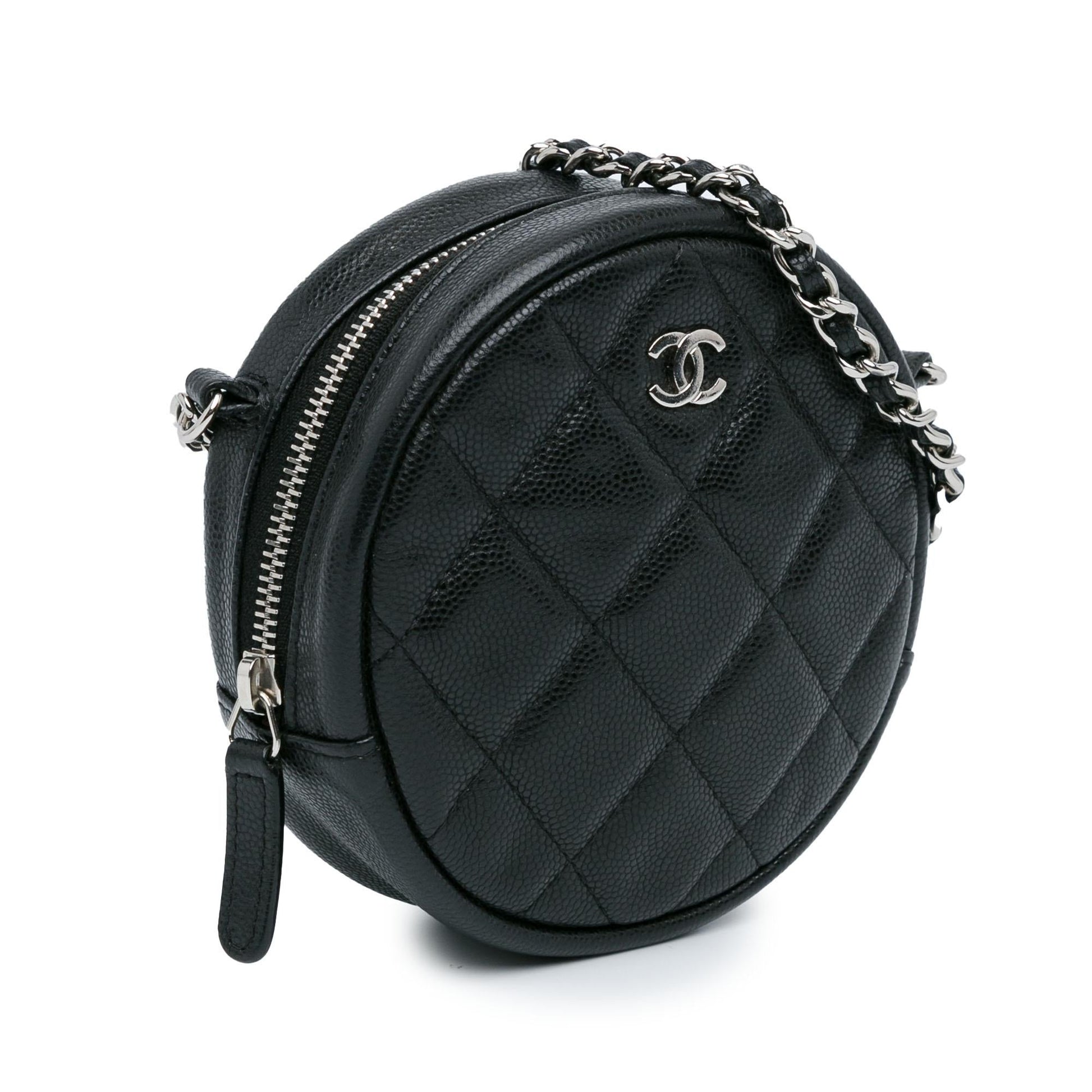 Chanel CC Quilted Caviar Round SHG-jxh22e Clutch Bag