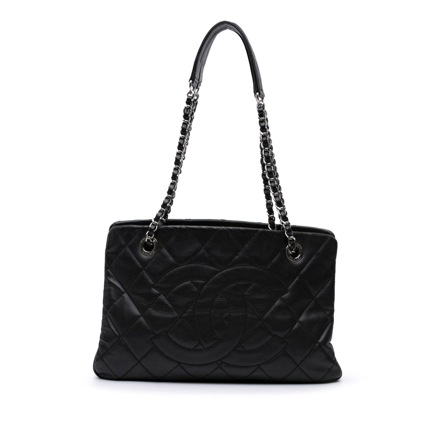 Chanel CC Quilted Caviar Soft Tote Bag