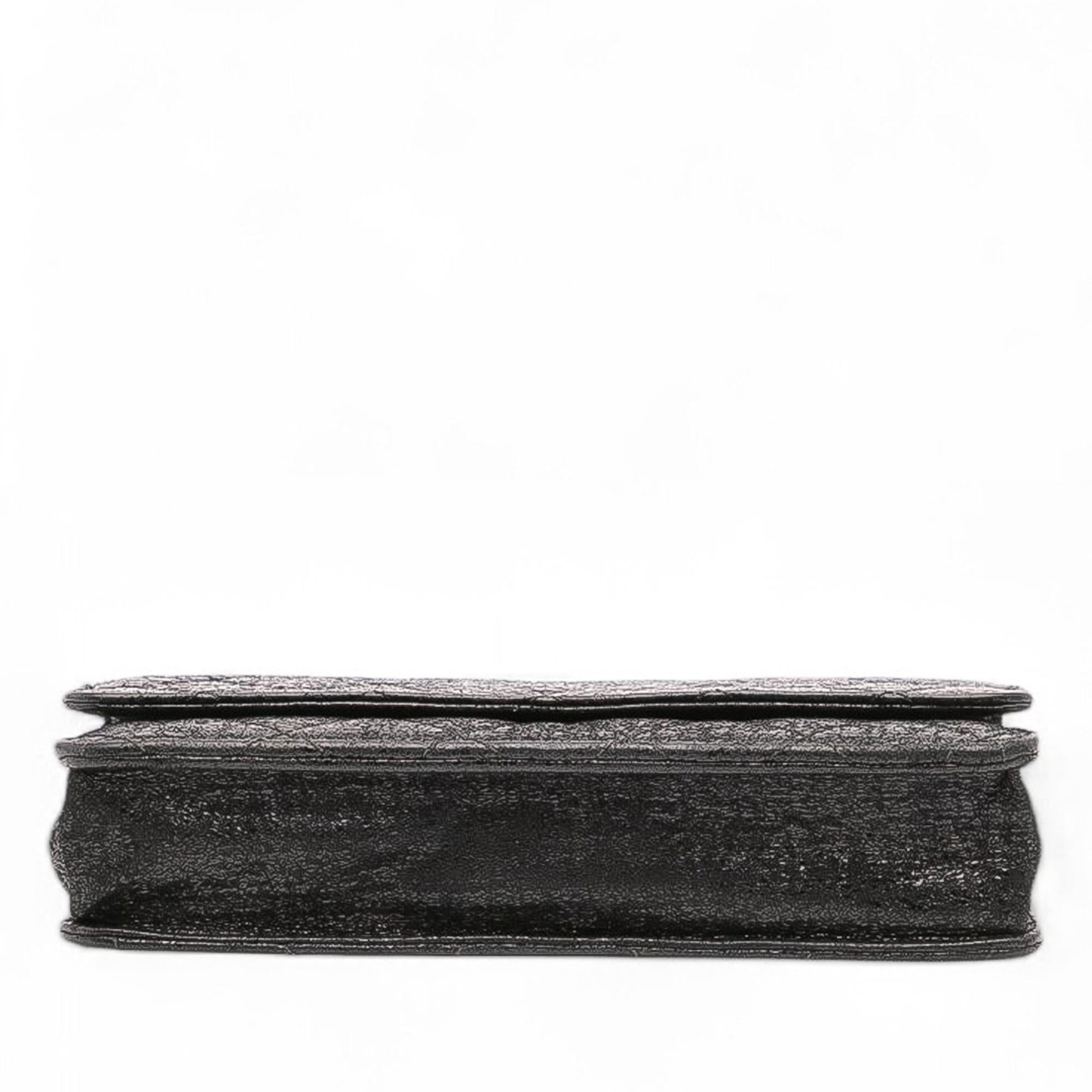 Chanel CC Quilted Crinkled Calfskin On Wallet Case