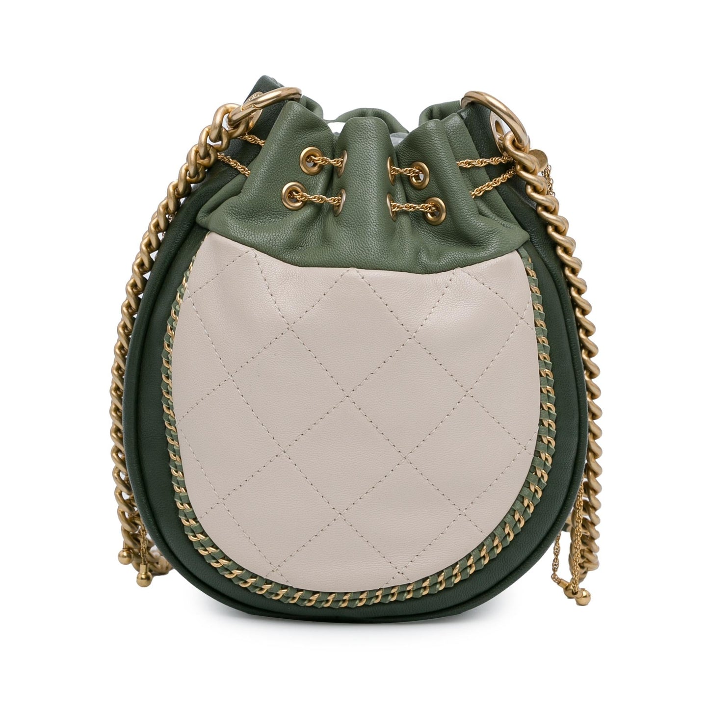 Chanel CC Quilted Drawstring Bucket SHG-Tm9OxZ Jewelry