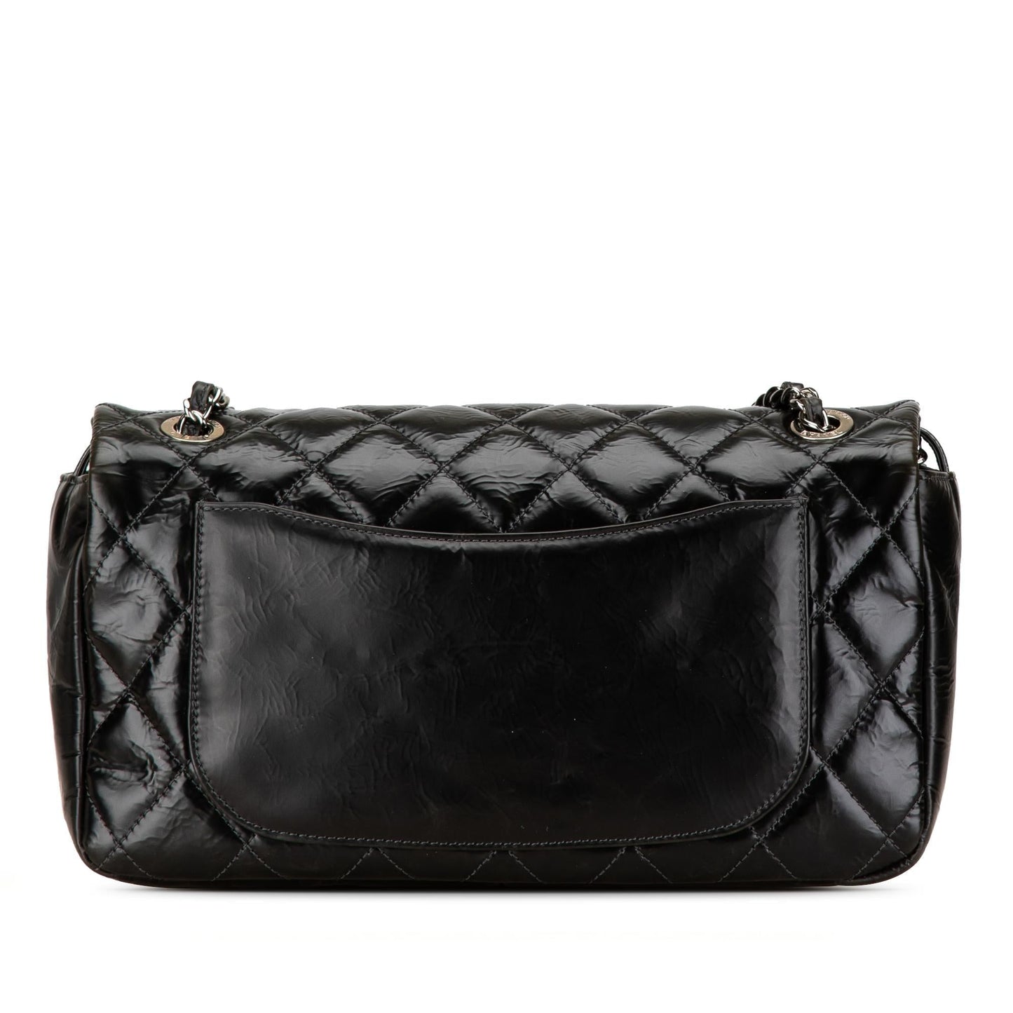 Chanel CC Quilted Glazed Calfskin Flap SHG-16f7wX Handbag