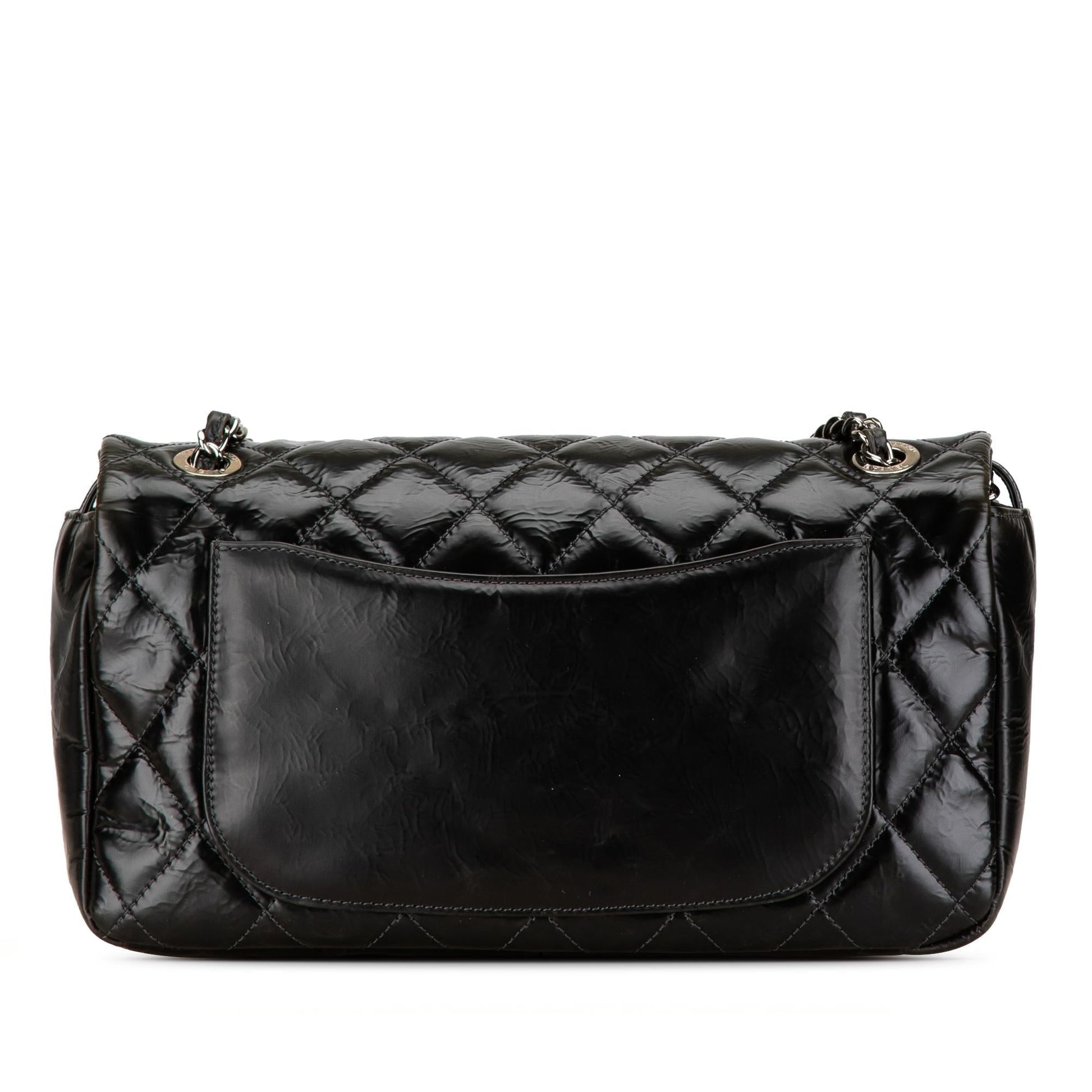 Chanel CC Quilted Glazed Calfskin Flap SHG-16f7wX Handbag