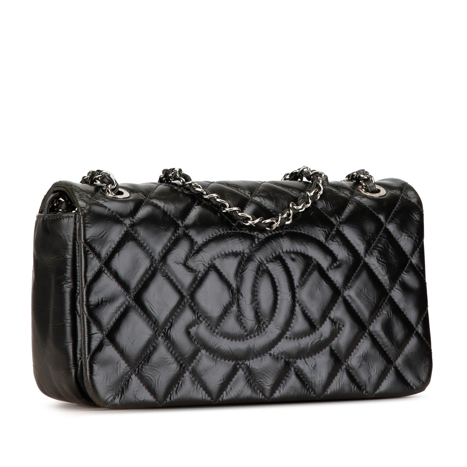 Chanel CC Quilted Glazed Calfskin Flap SHG-16f7wX Handbag
