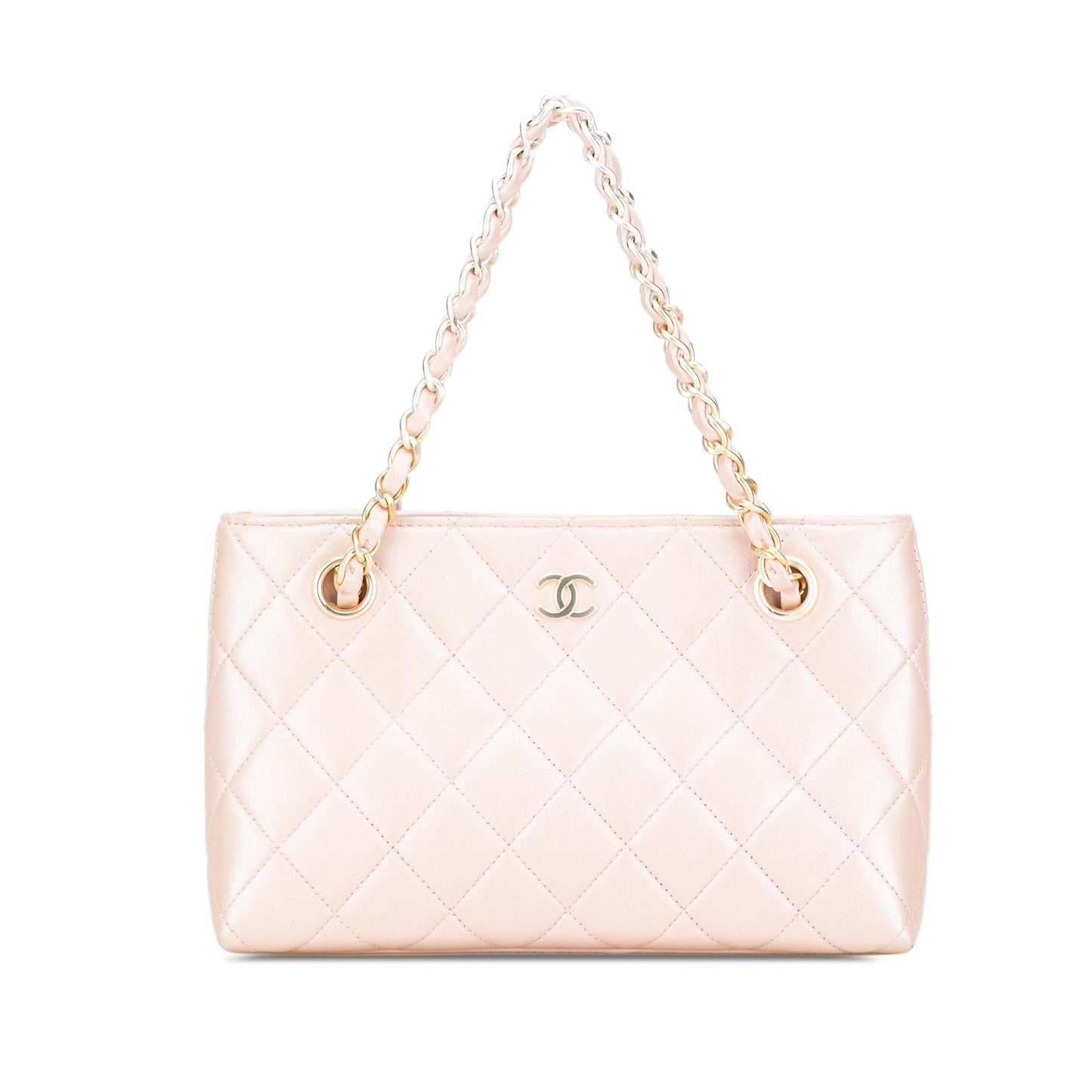 Chanel CC Quilted Irisdescent Lambskin Handbag