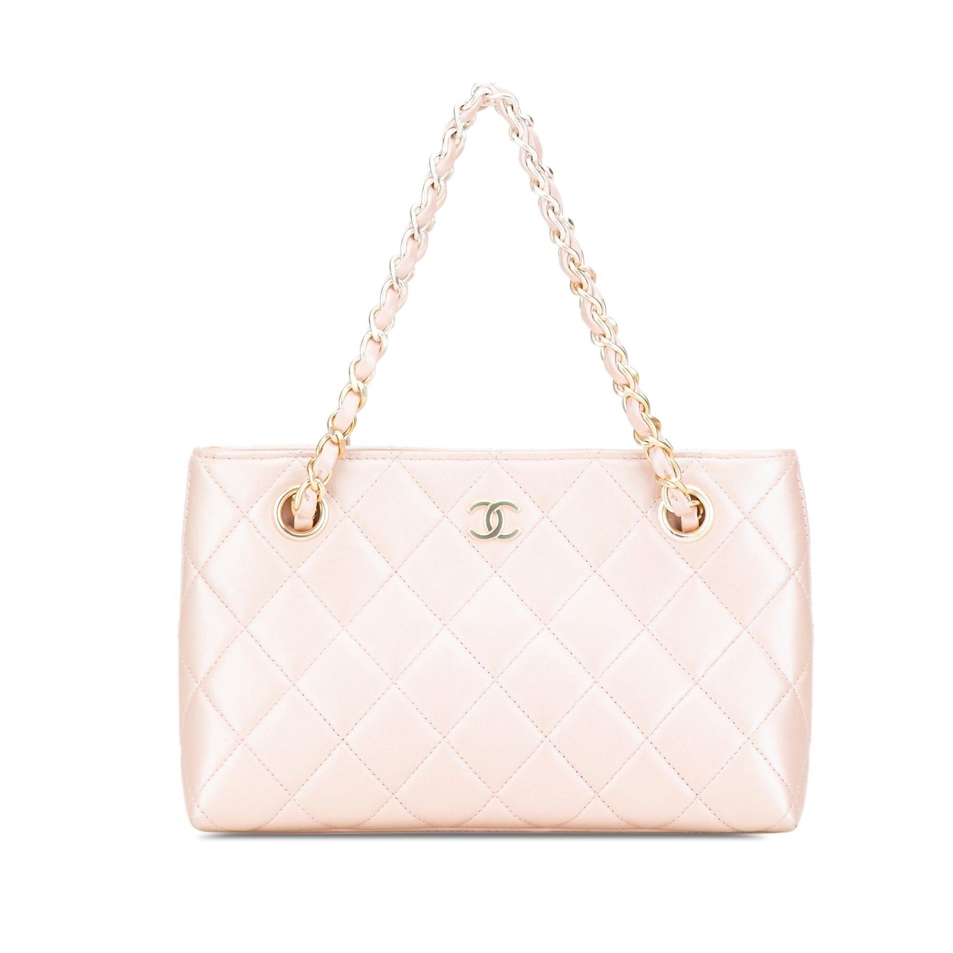 Chanel CC Quilted Irisdescent Lambskin Handbag