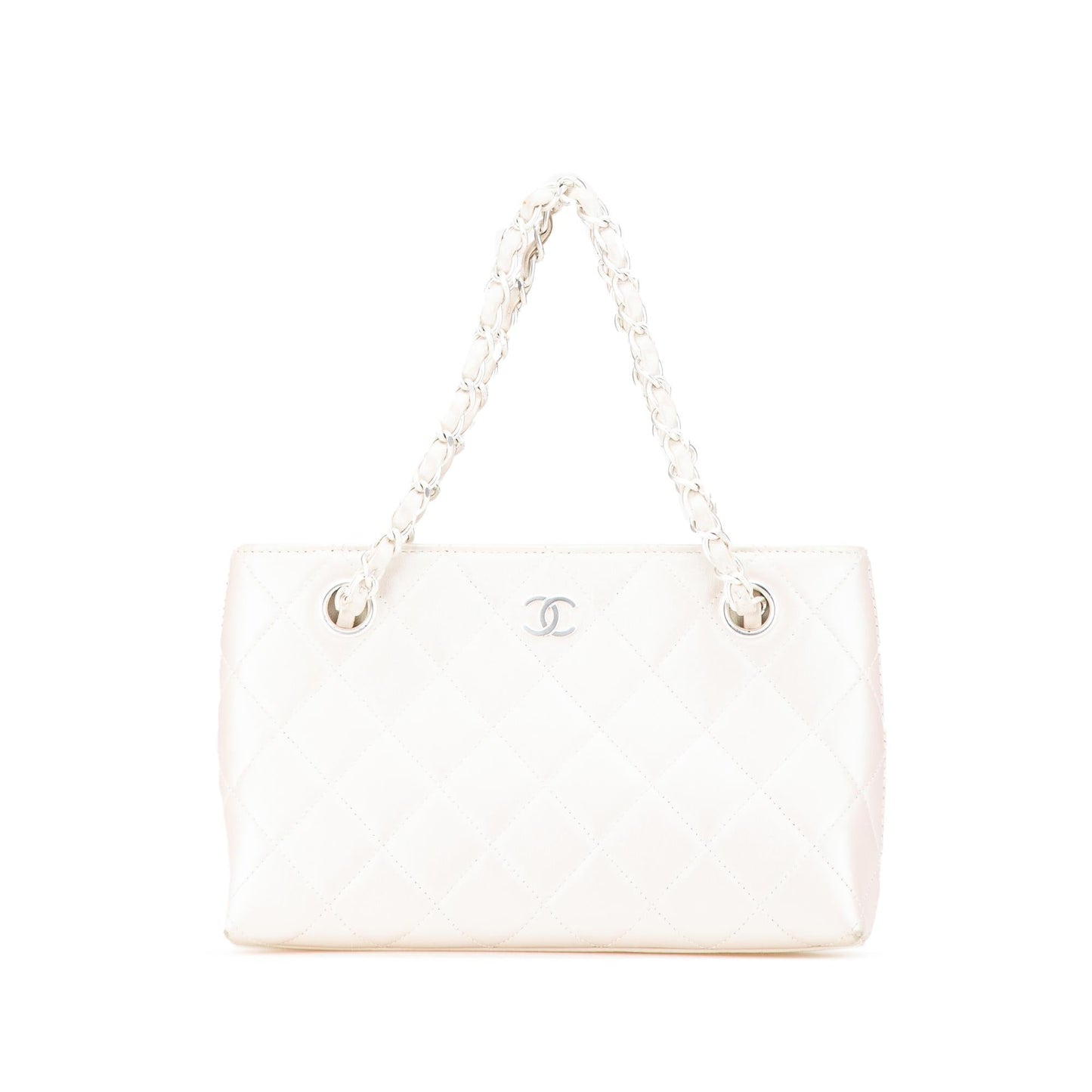 Chanel CC Quilted Irisdescent Lambskin Handbag Chain Handbag