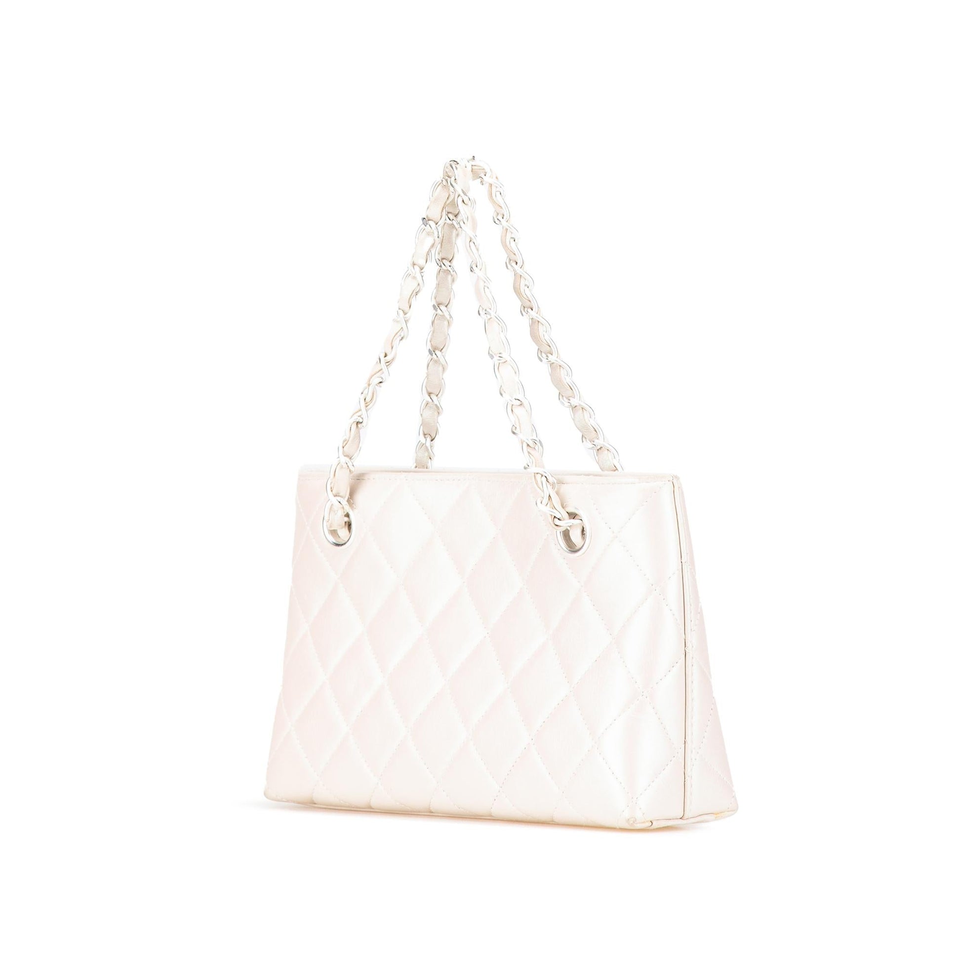 Chanel CC Quilted Irisdescent Lambskin Handbag Chain Handbag