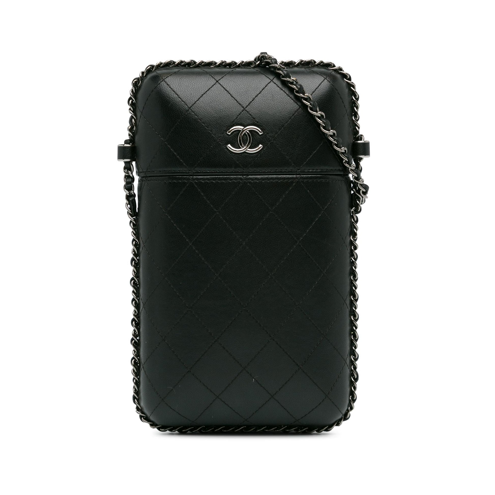 Chanel Cc Quilted Lambskin Chain Around Phone Holder (Shg-5Lop7V) Bag