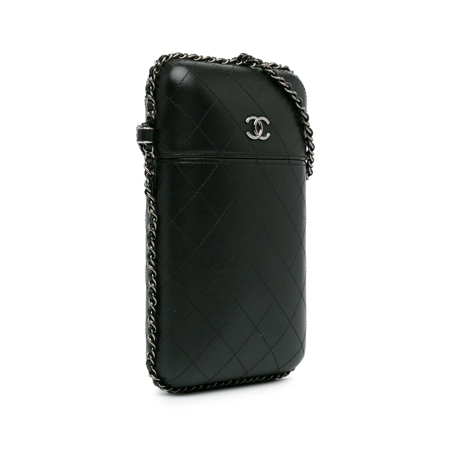Chanel Cc Quilted Lambskin Chain Around Phone Holder (Shg-5Lop7V) Bag