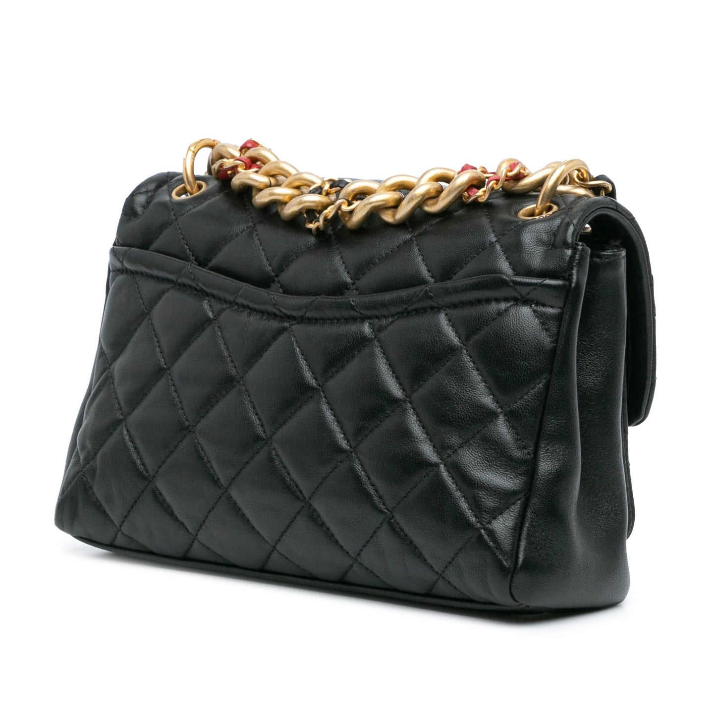 Chanel CC Quilted Lambskin Link Flap Handbag