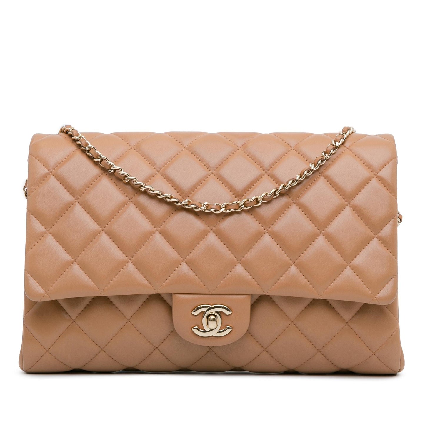 Chanel CC Quilted Lambskin SHG-1pgPyi Clutch Bag