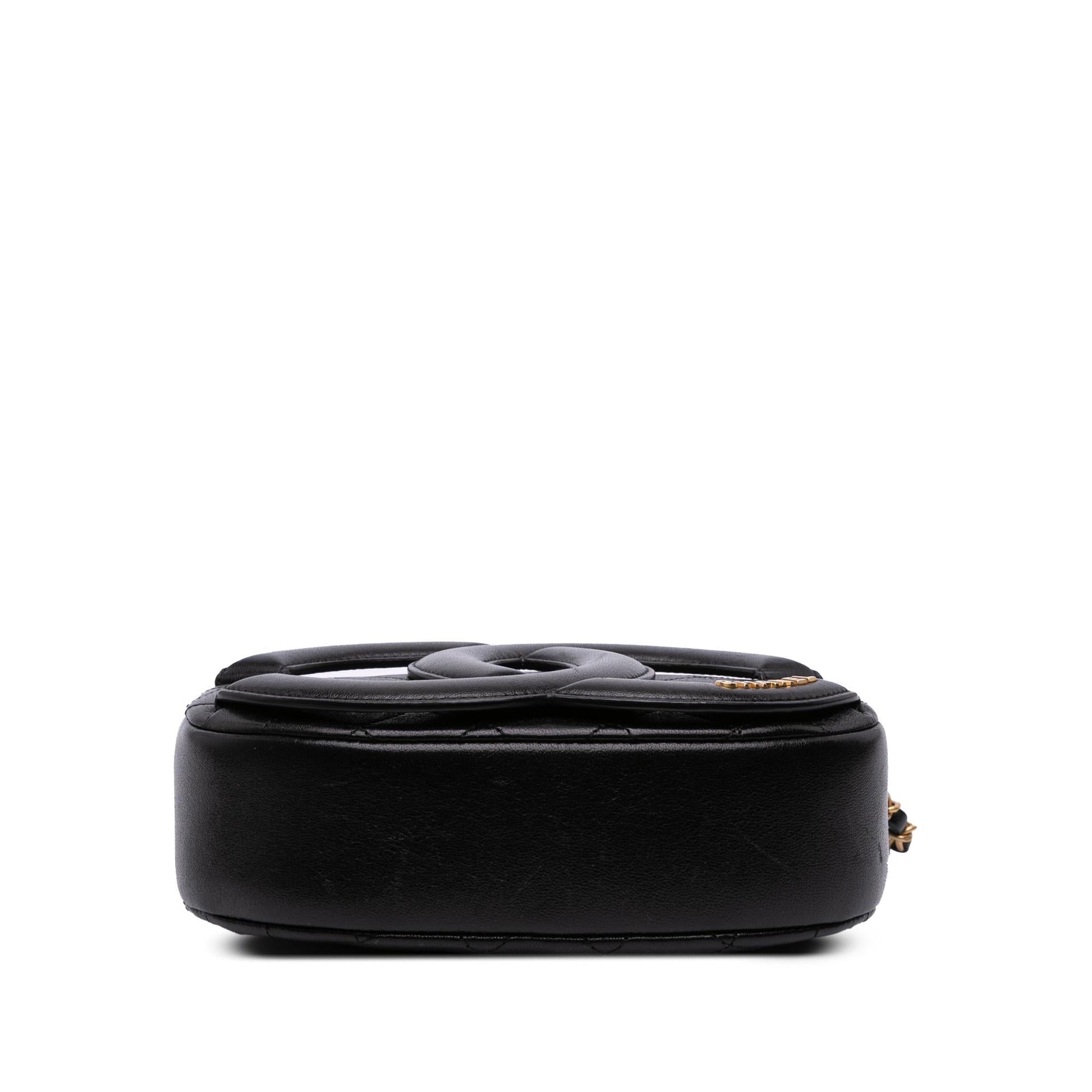 Chanel CC Quilted Lambskin Coco Midnight Camera Crossbody Bag Bag 1