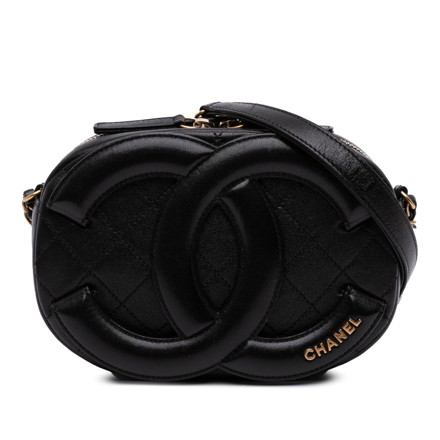 Chanel CC Quilted Lambskin Coco Midnight Camera Crossbody Bag Bag 1