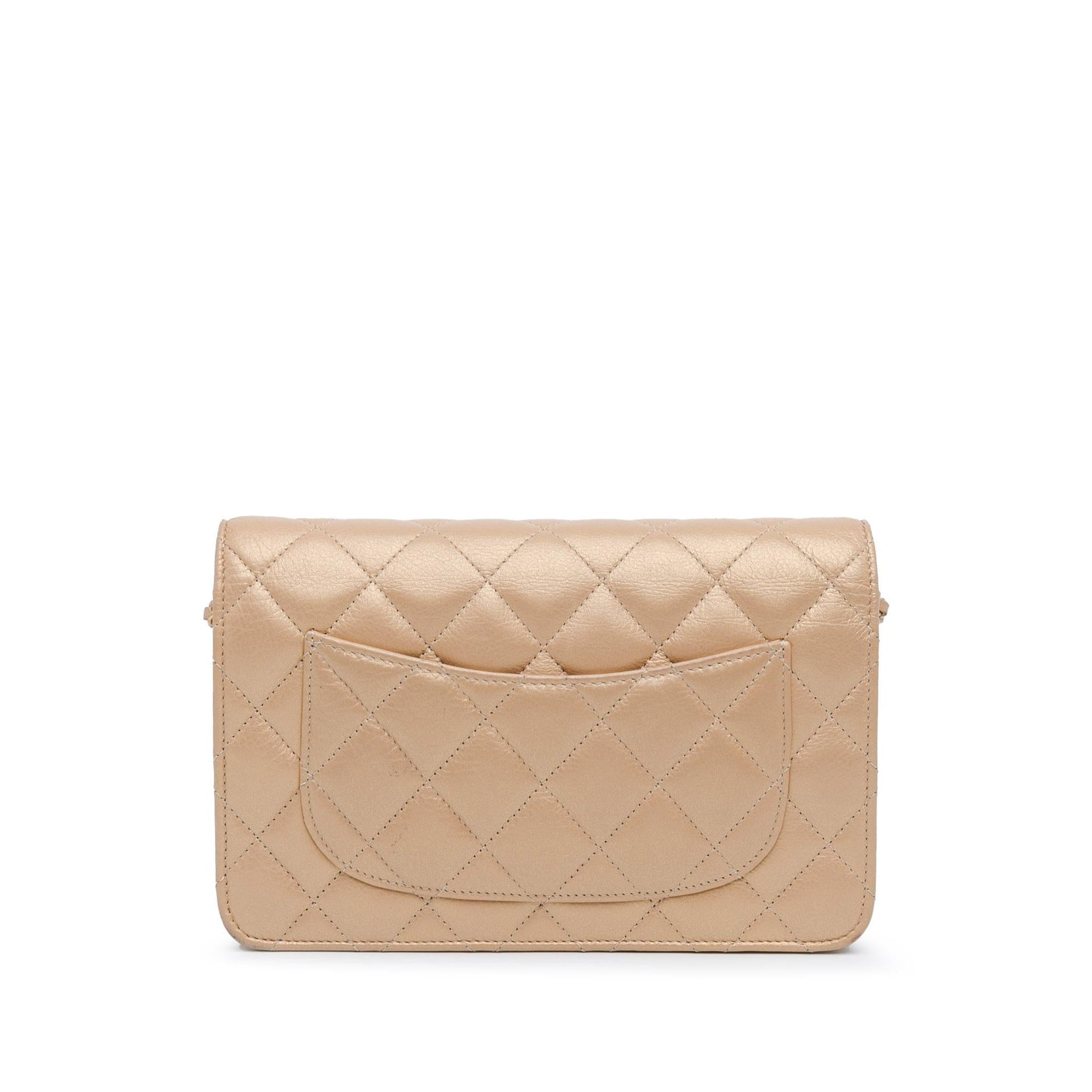 Chanel CC Quilted Lambskin Coin Charm on Key Chain