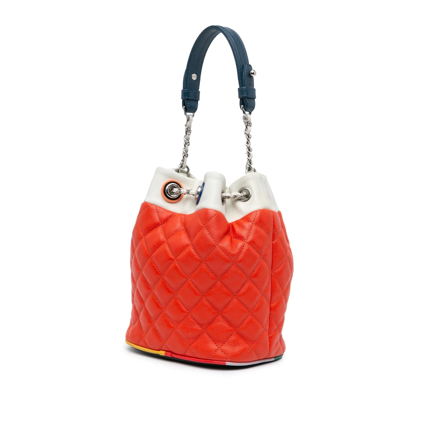Chanel CC Quilted Lambskin Cuba Drawstring Bucket Jewelry