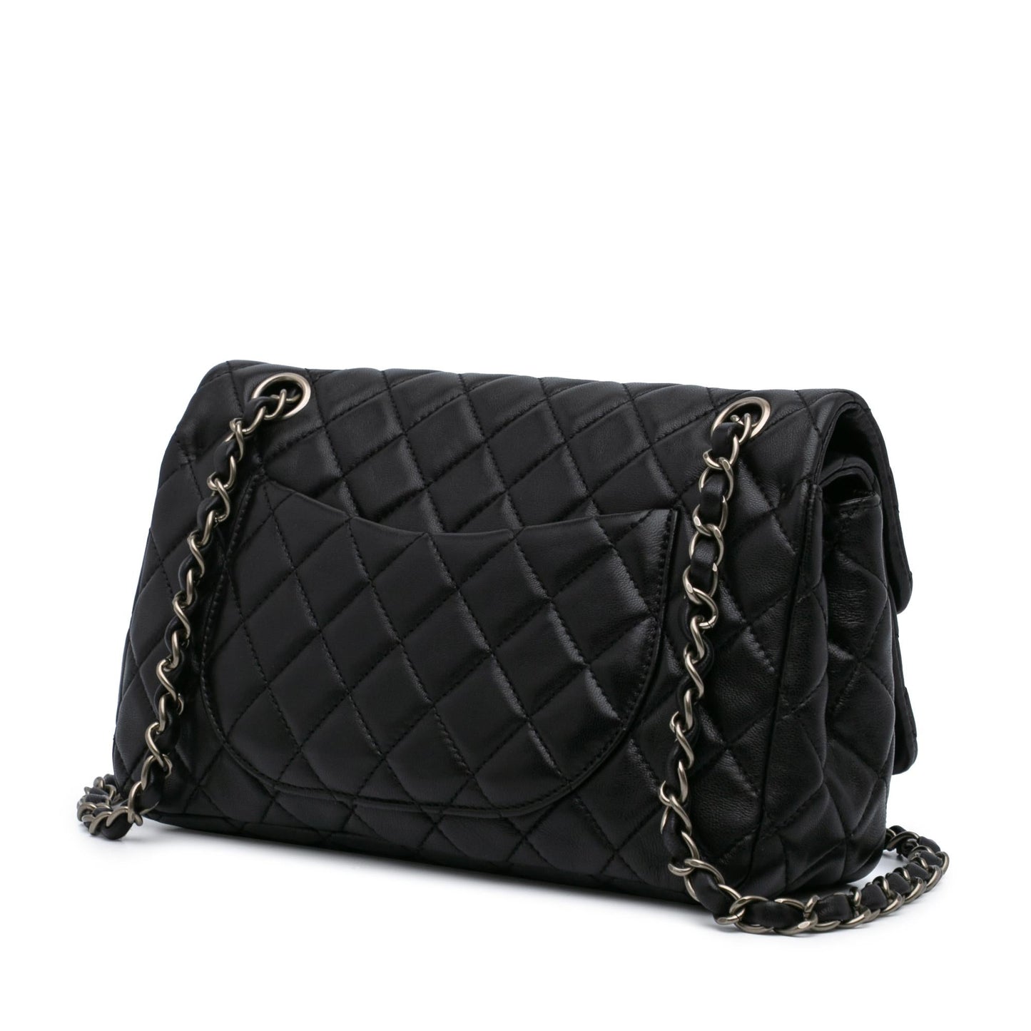 Chanel CC Quilted Lambskin Double Flap Handbag Flap 1