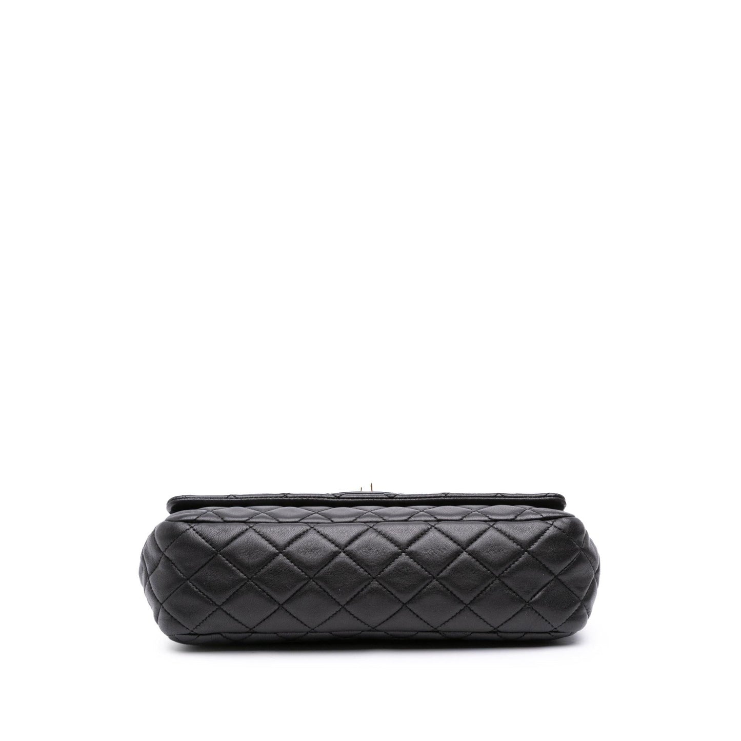 Chanel CC Quilted Lambskin Double Flap Handbag Flap 2