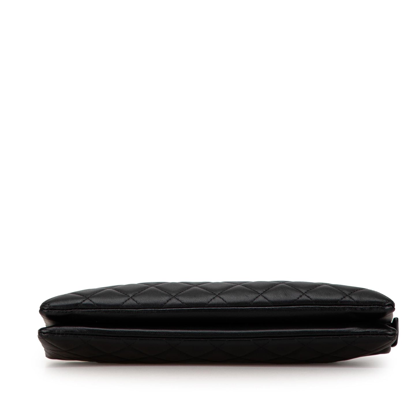 Chanel CC Quilted Lambskin Double Zip SHG-9zutGz Clutch Bag