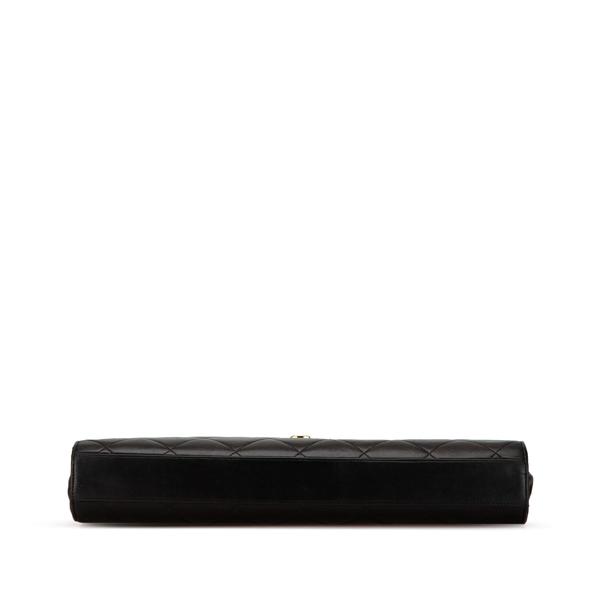 Chanel CC Quilted Lambskin Flap Briefcase (SHG-8TcoB4)