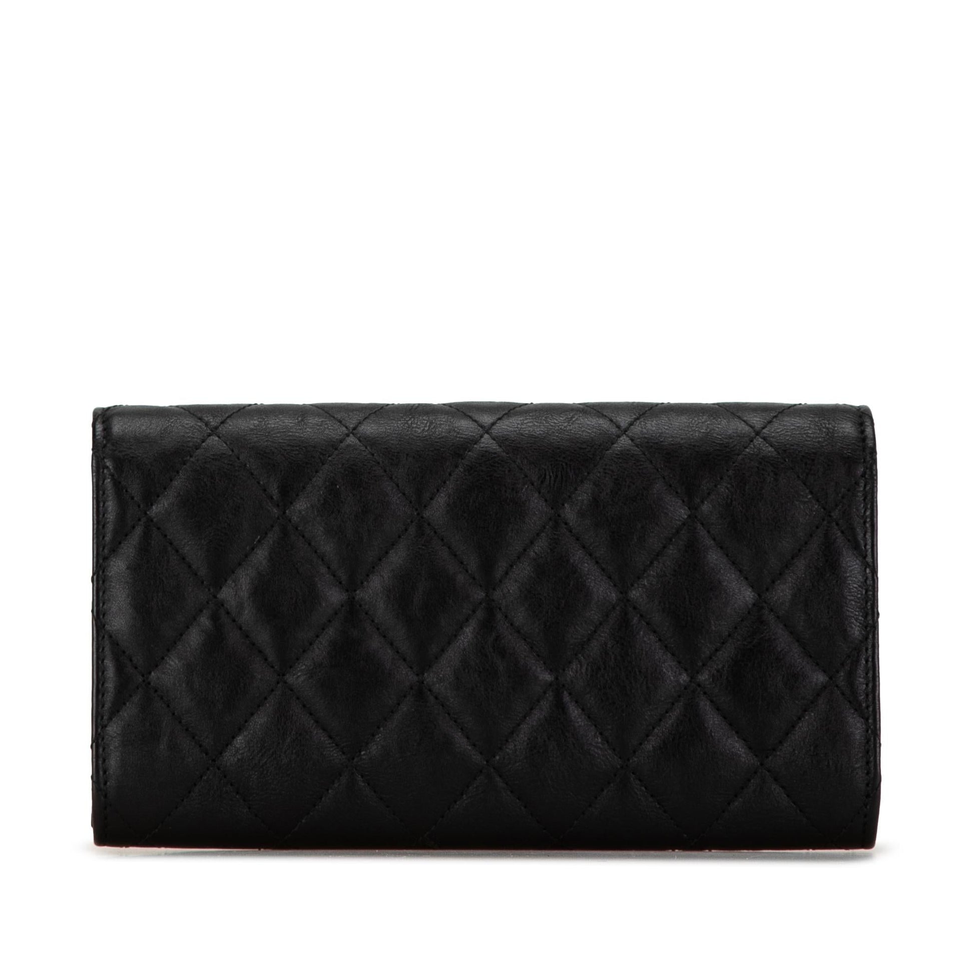 Chanel CC Quilted Lambskin Flap Continental Wallet (SHG-qj5L2r)