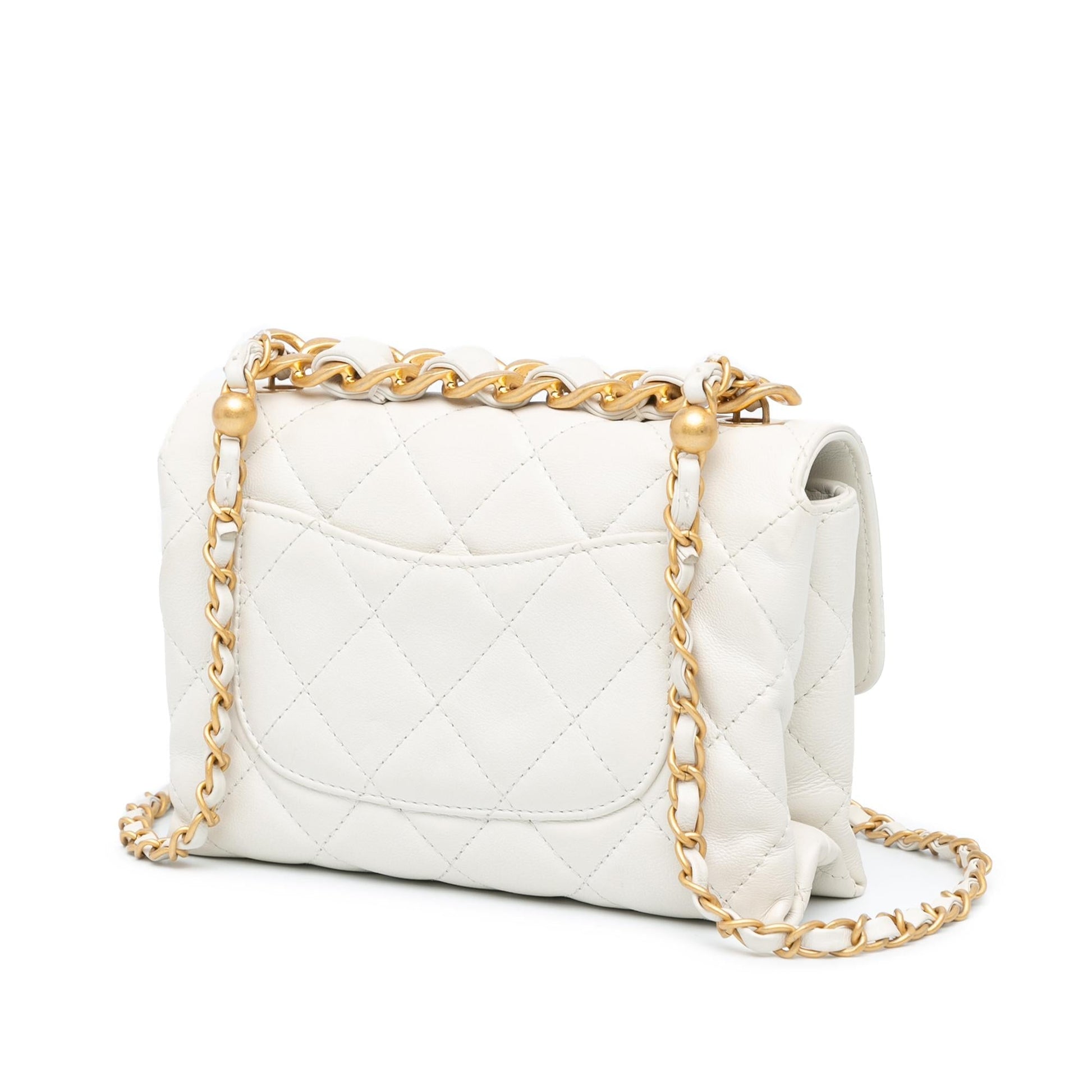Chanel CC Quilted Lambskin Flap SHG-8guI4k Handbag