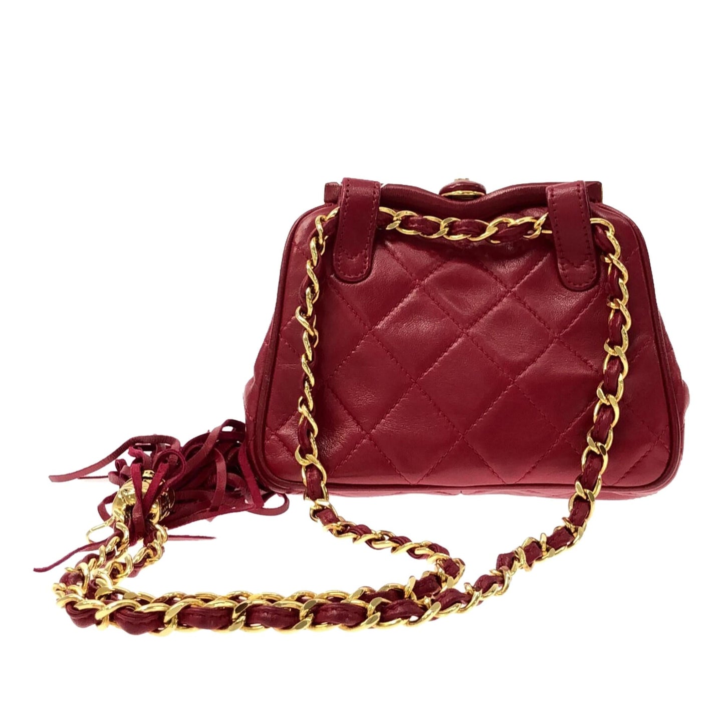 Chanel CC Quilted Lambskin Frame Belt SHG-jwdhOp