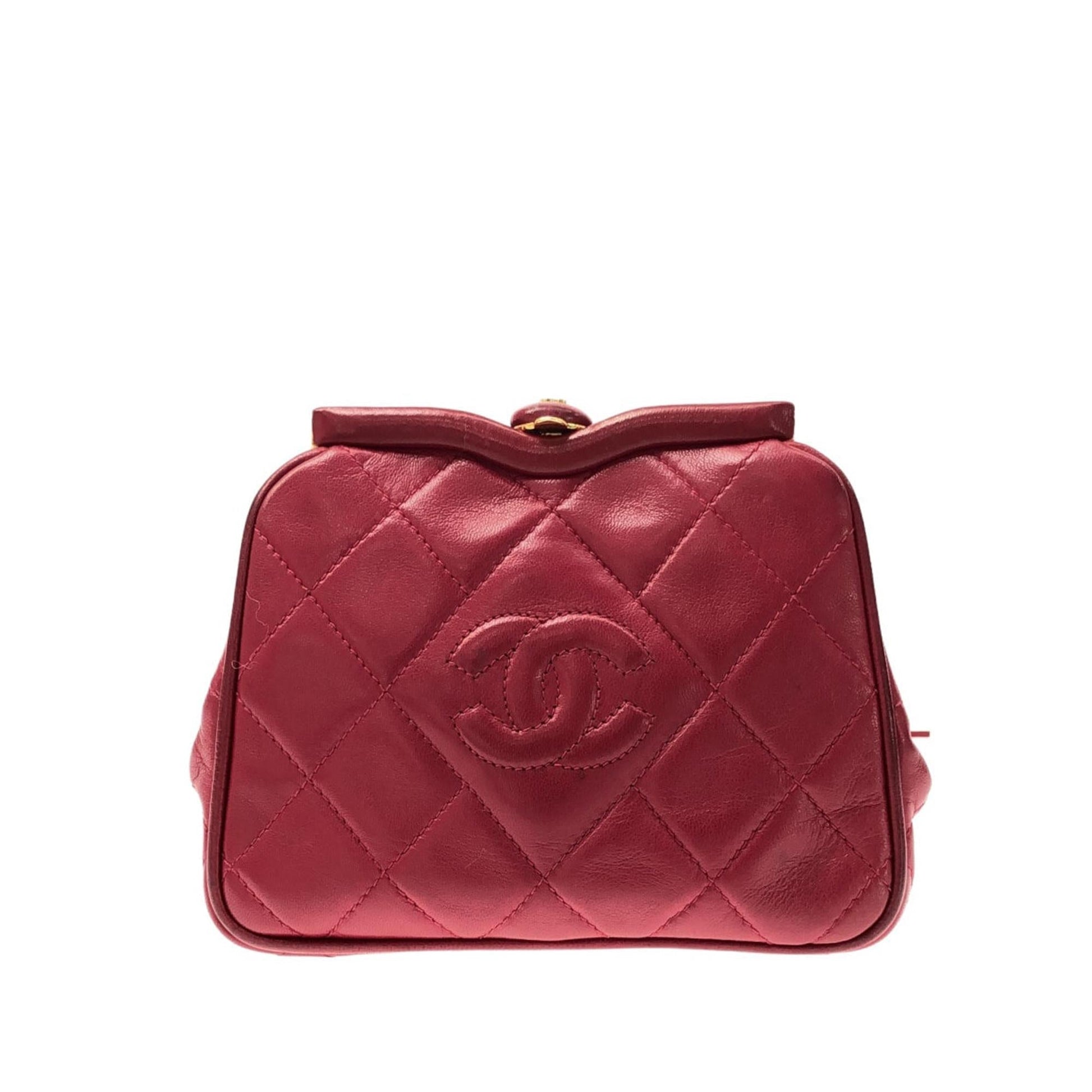 Chanel CC Quilted Lambskin Frame Belt SHG-jwdhOp