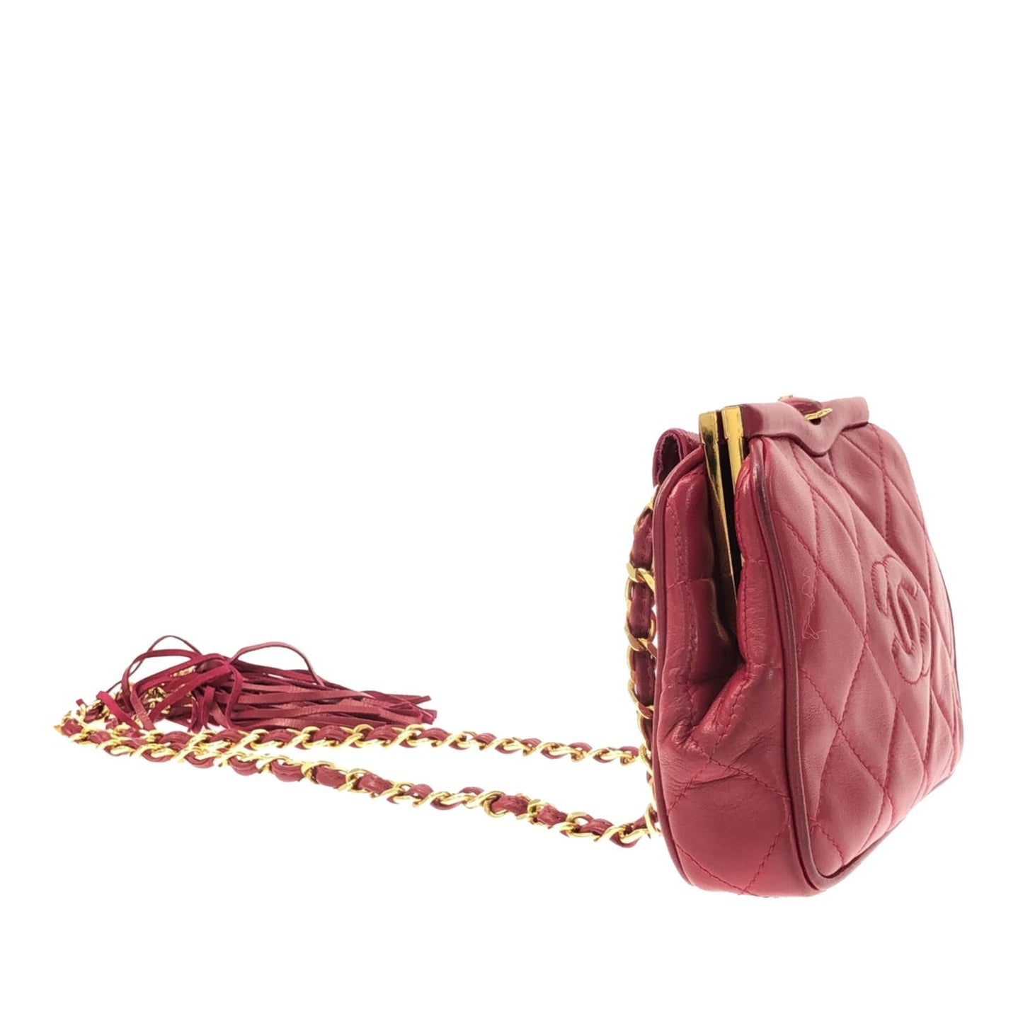 Chanel CC Quilted Lambskin Frame Belt SHG-jwdhOp