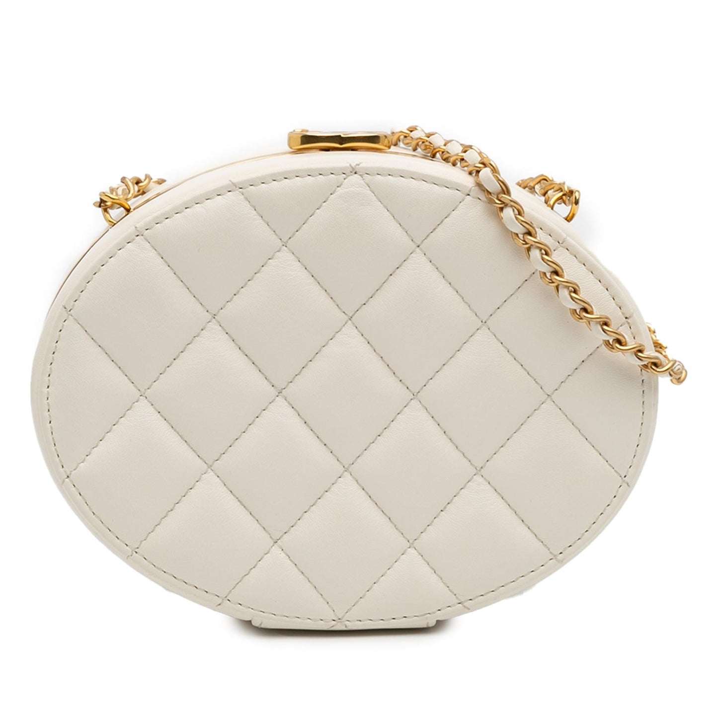 Chanel CC Quilted Lambskin Frame Vanity Handbag
