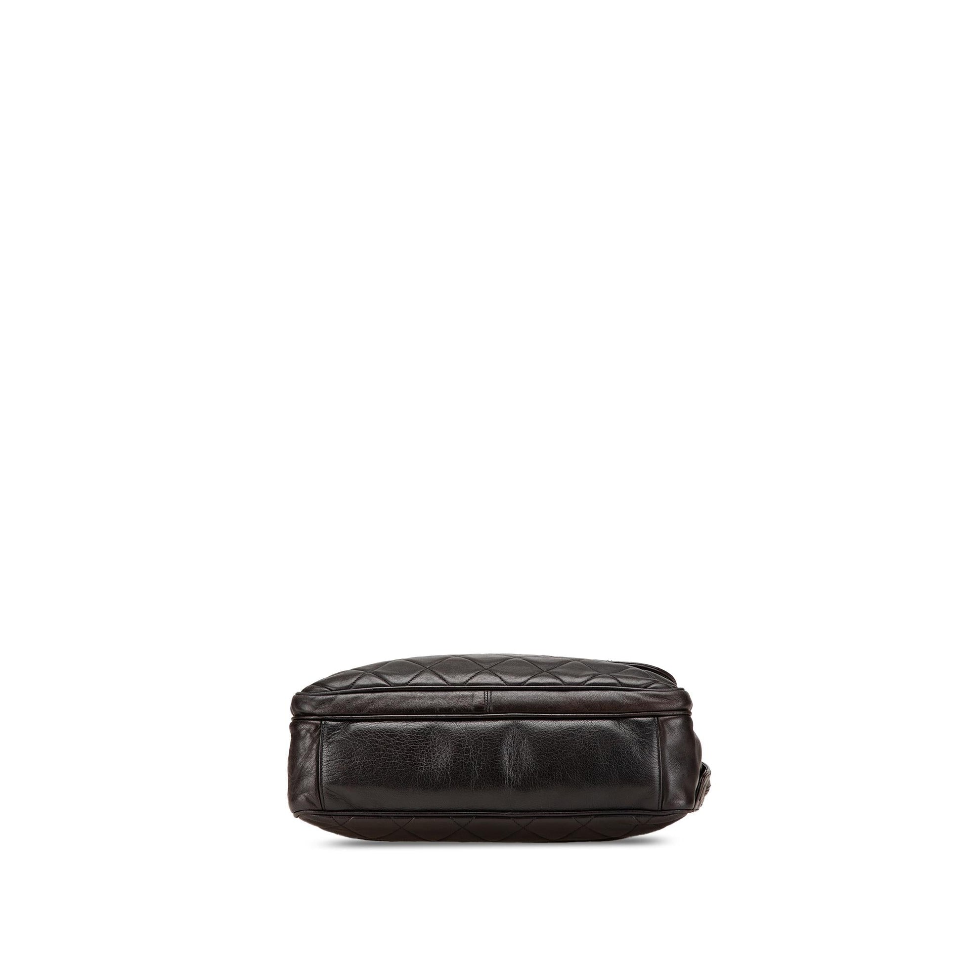 Chanel CC Quilted Lambskin Front Pocket Tote Bag