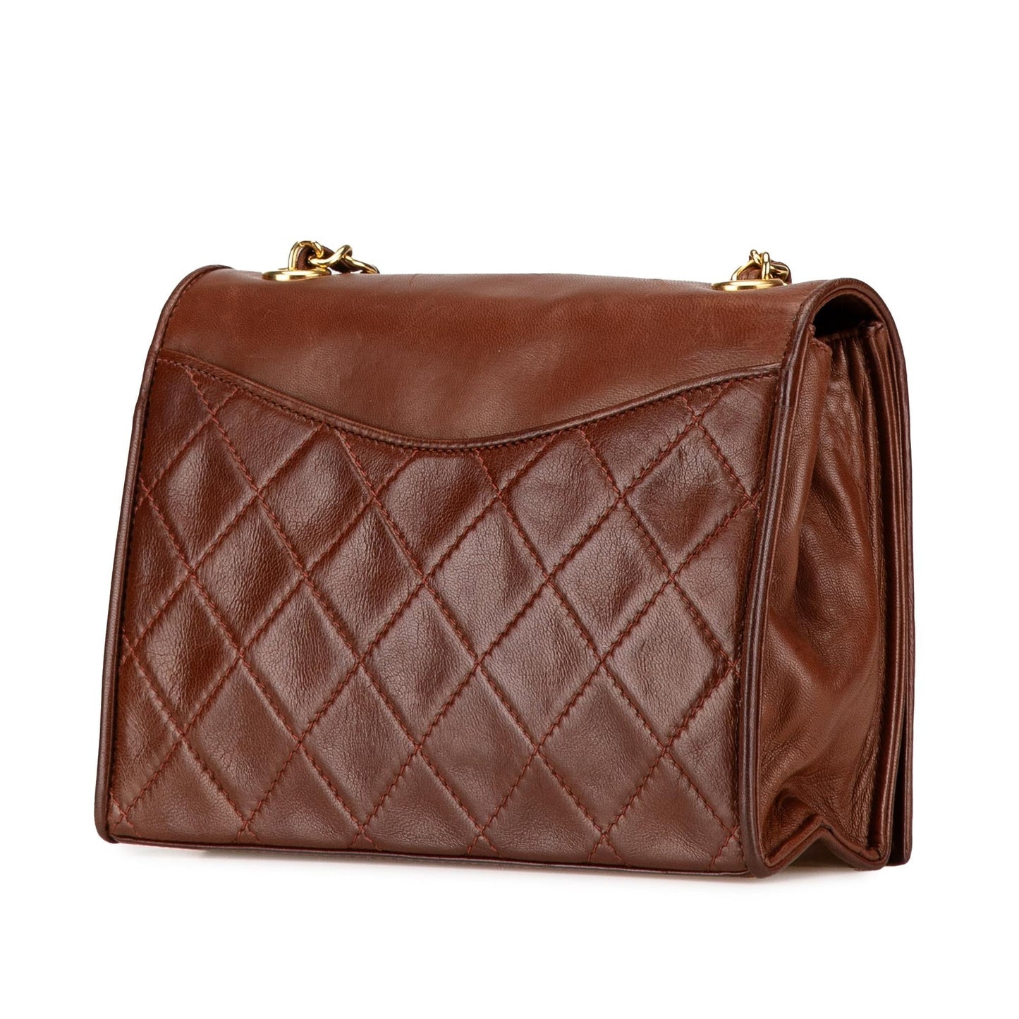 Chanel CC Quilted Lambskin Full Flap Crossbody Bag Crossbody 1