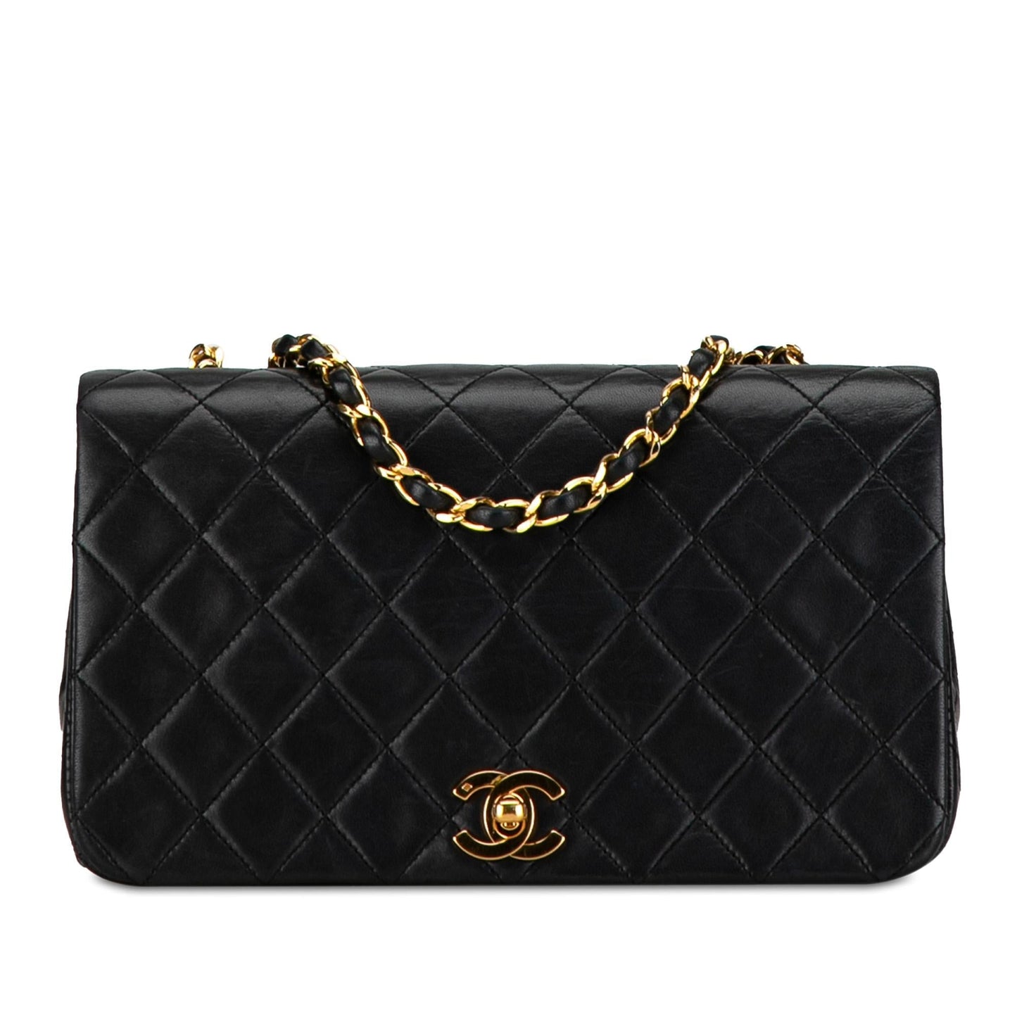 Chanel Cc Quilted Lambskin Full Flap (Shg-Y9Hmip) Bag