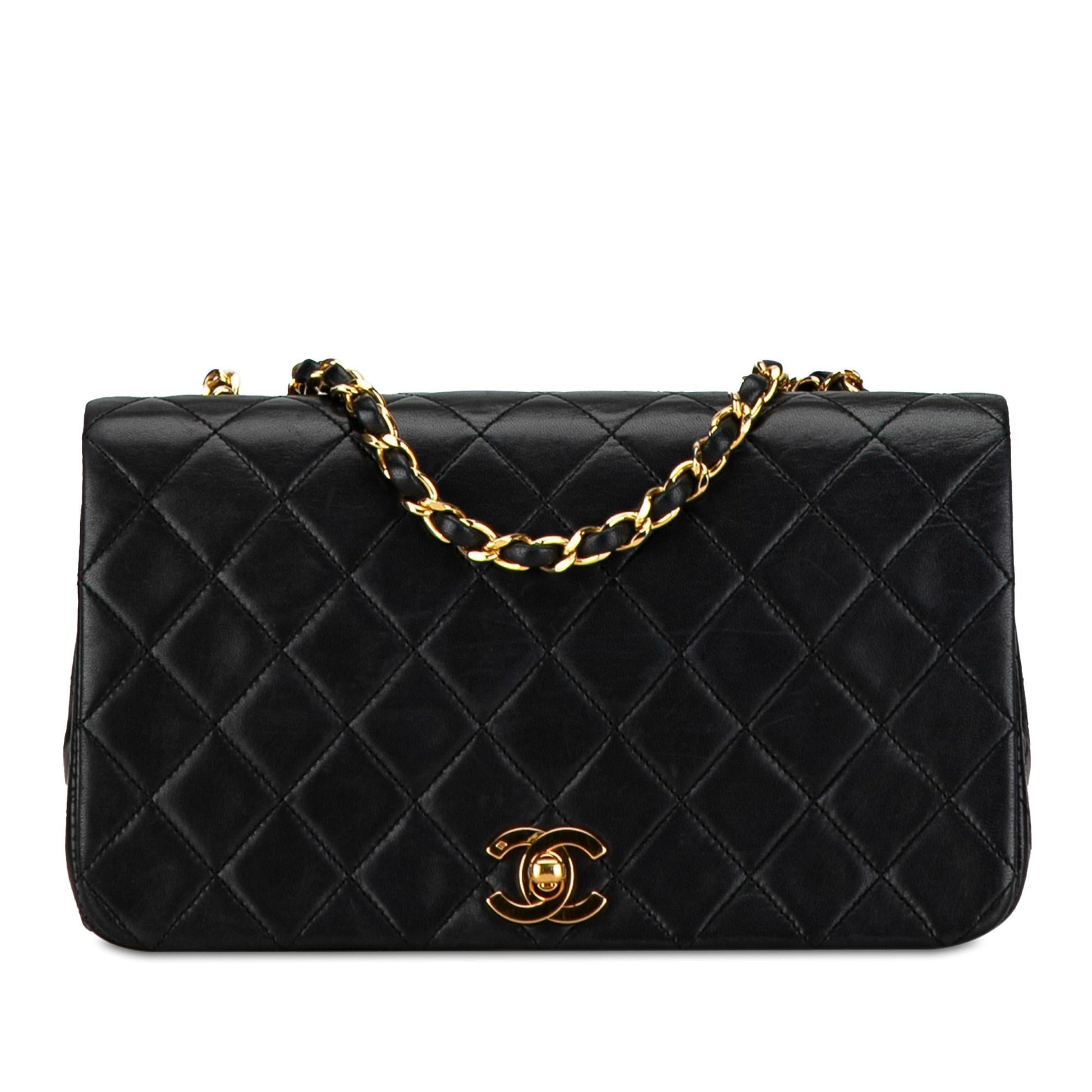 Chanel Cc Quilted Lambskin Full Flap (Shg-Y9Hmip) Bag