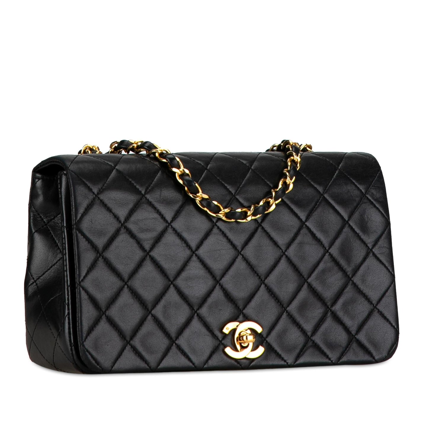 Chanel CC Quilted Lambskin Full Flap SHG-Y9hmIP Handbag