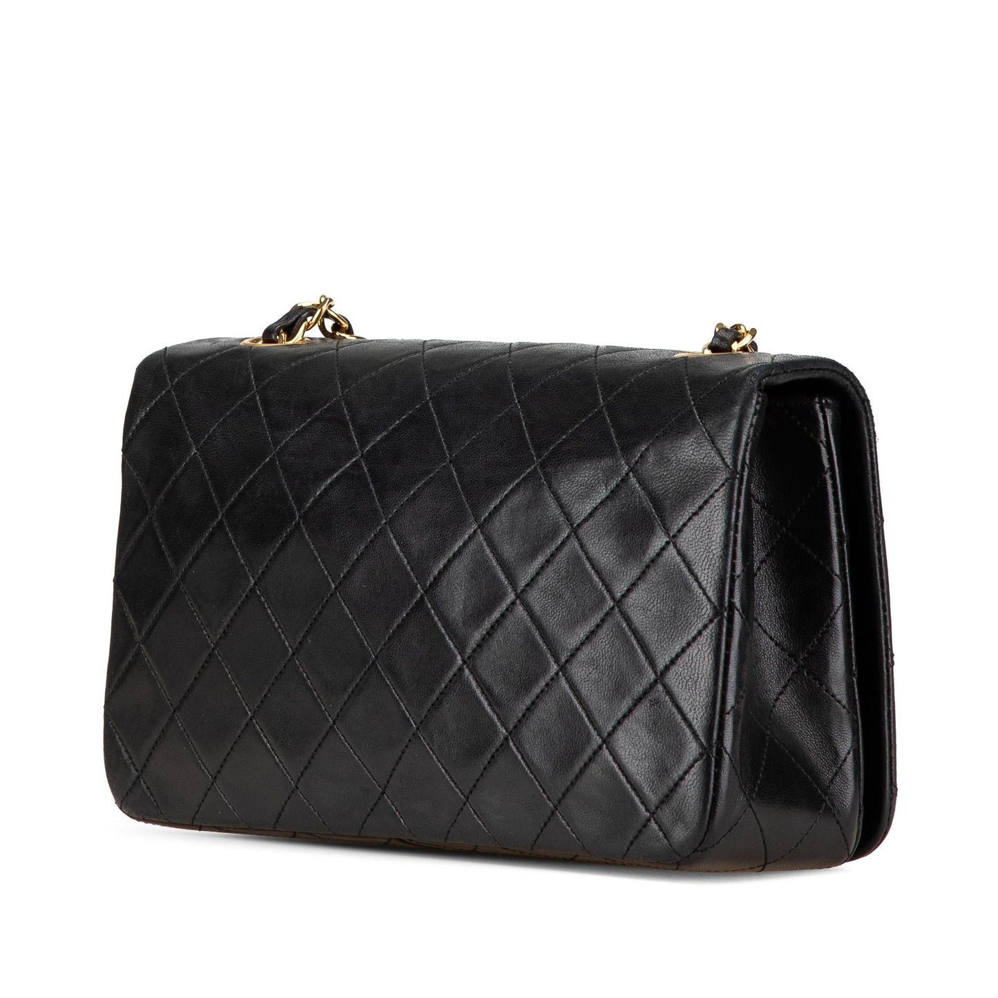 Chanel CC Quilted Lambskin Full Flap Handbag