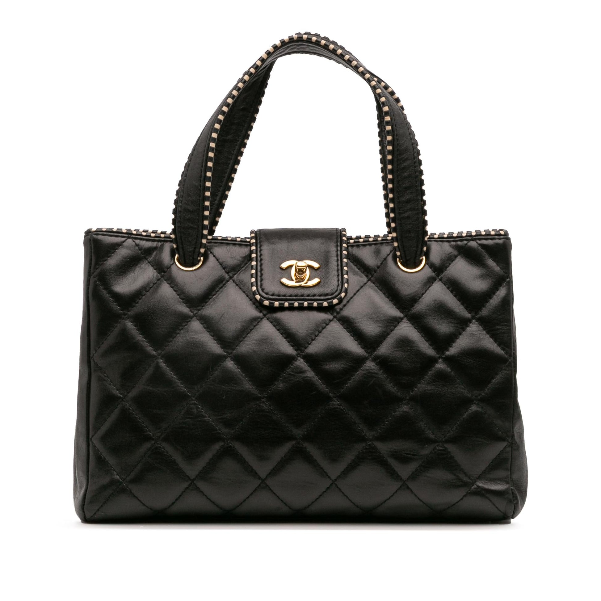Chanel CC Quilted Lambskin Handbag