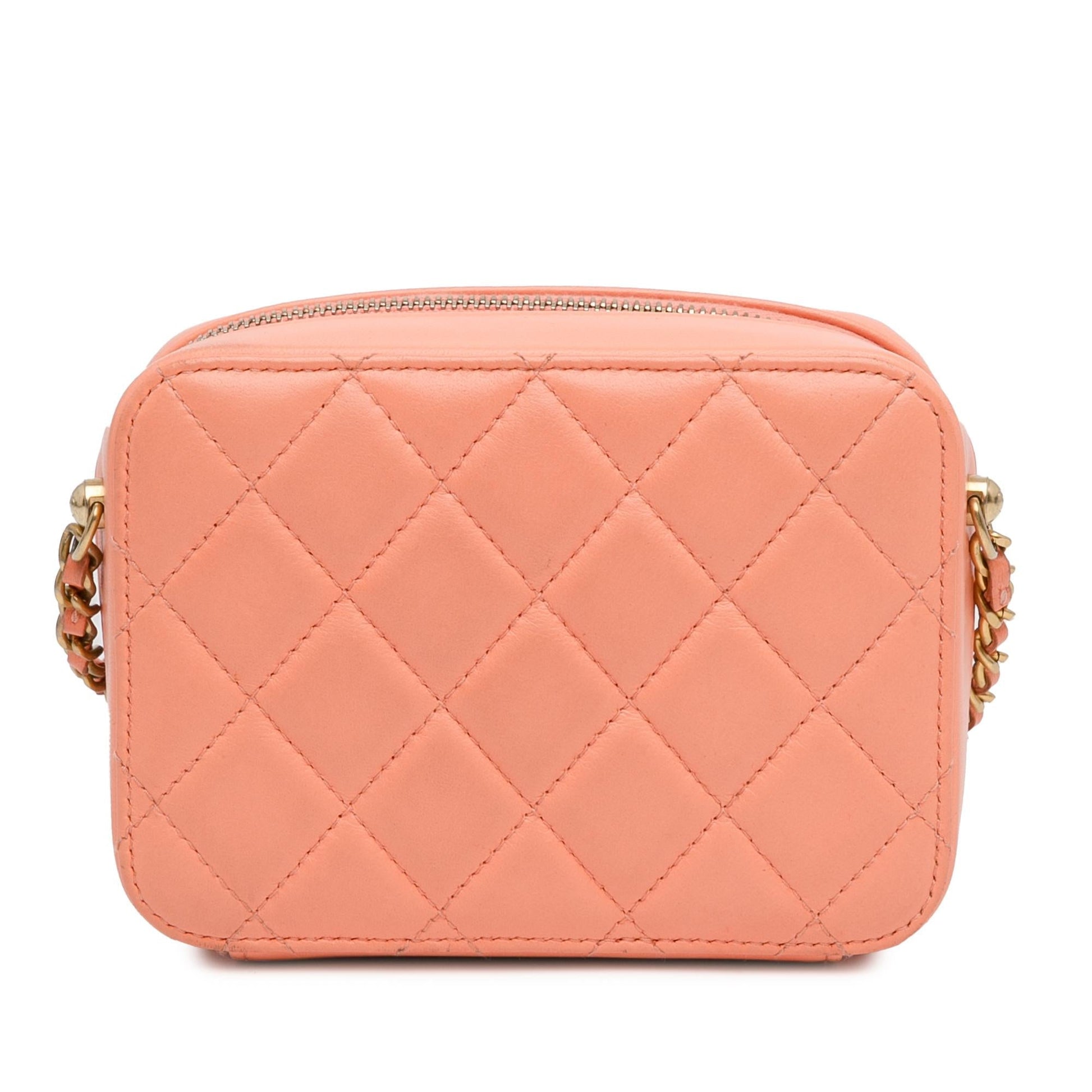 Chanel CC Quilted Lambskin Pearl Crush Camera Crossbody Bag Bag 1