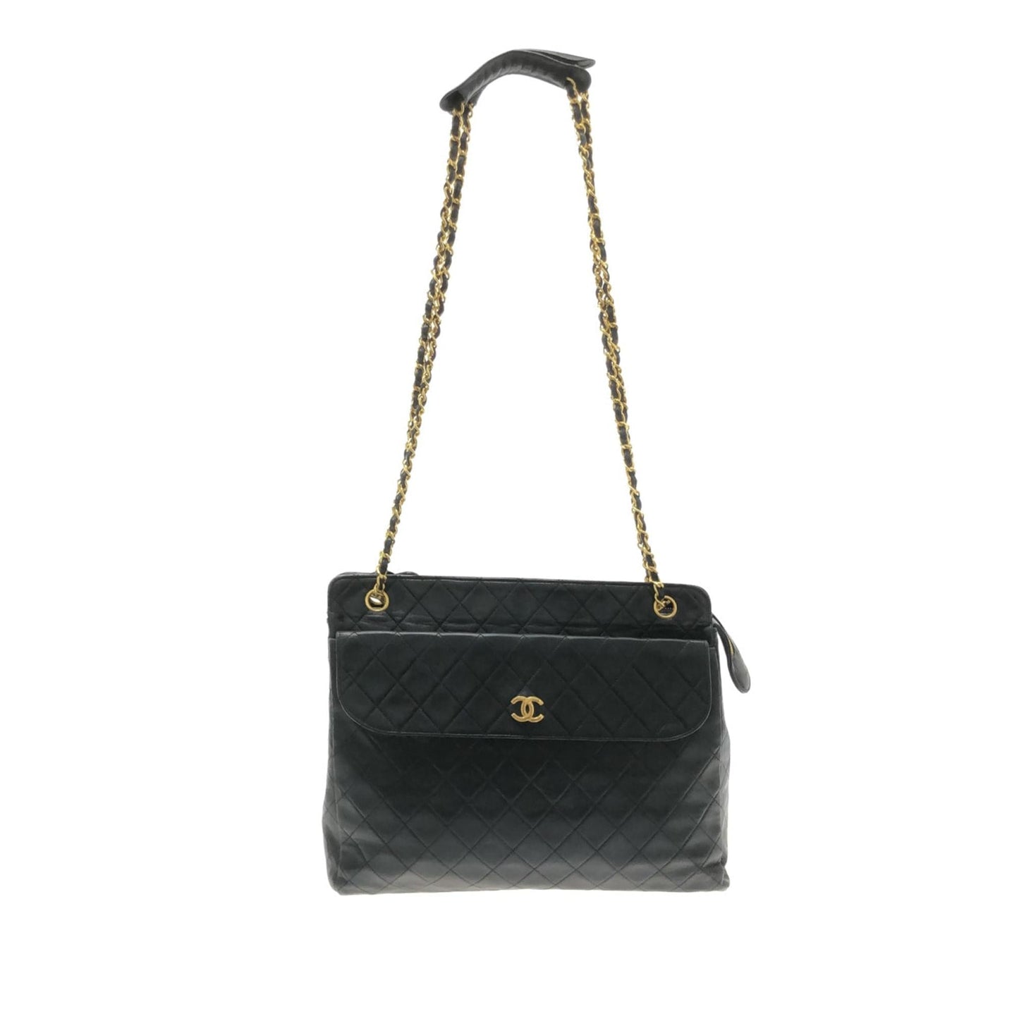 Chanel CC Quilted Lambskin Pocket SHG-0UXCKM Tote Bag