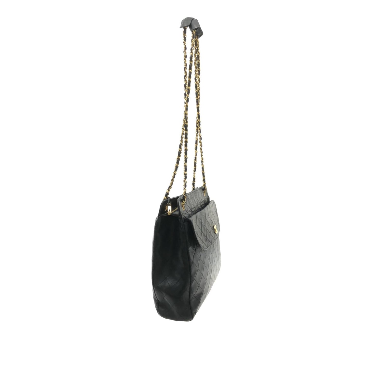 Chanel CC Quilted Lambskin Pocket SHG-0UXCKM Tote Bag