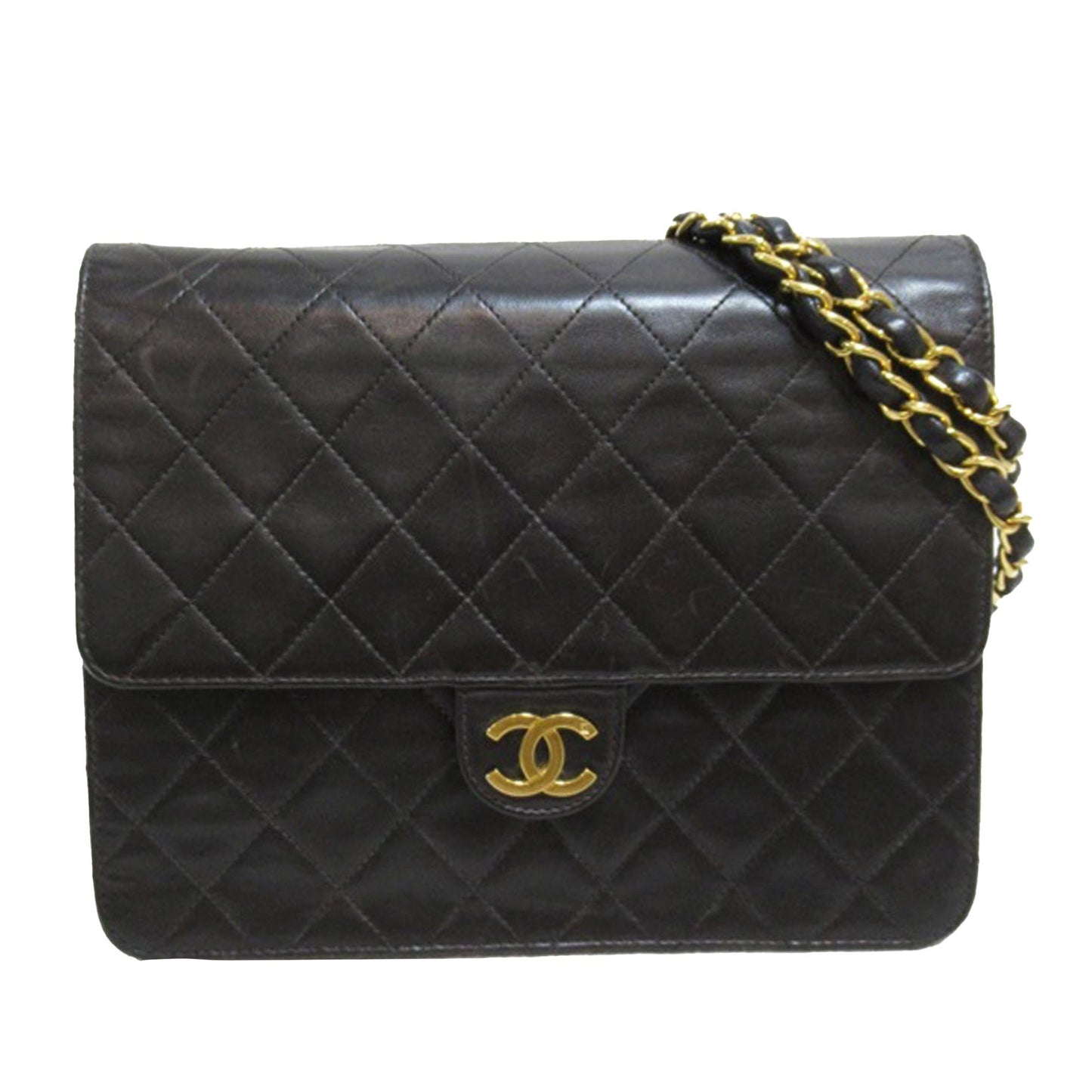 Chanel Cc Quilted Lambskin Single Flap (Shg-Bg41Ud) Bag