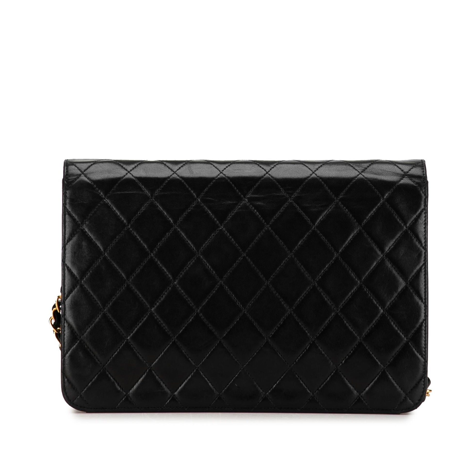 Chanel CC Quilted Lambskin Single Flap SHG-O86IKP Handbag