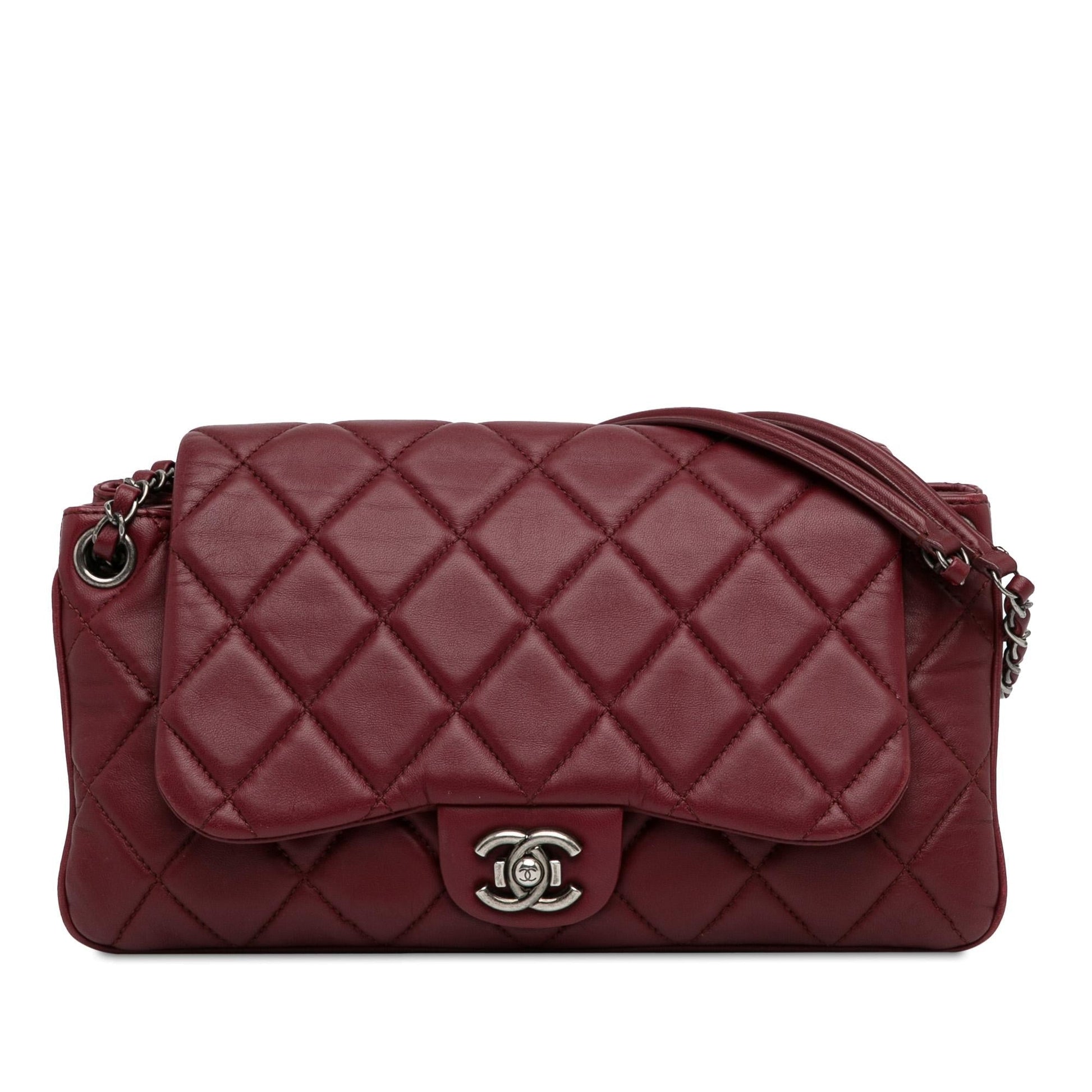 Chanel CC Quilted Lambskin Single Flap SHG-zHHunq Handbag