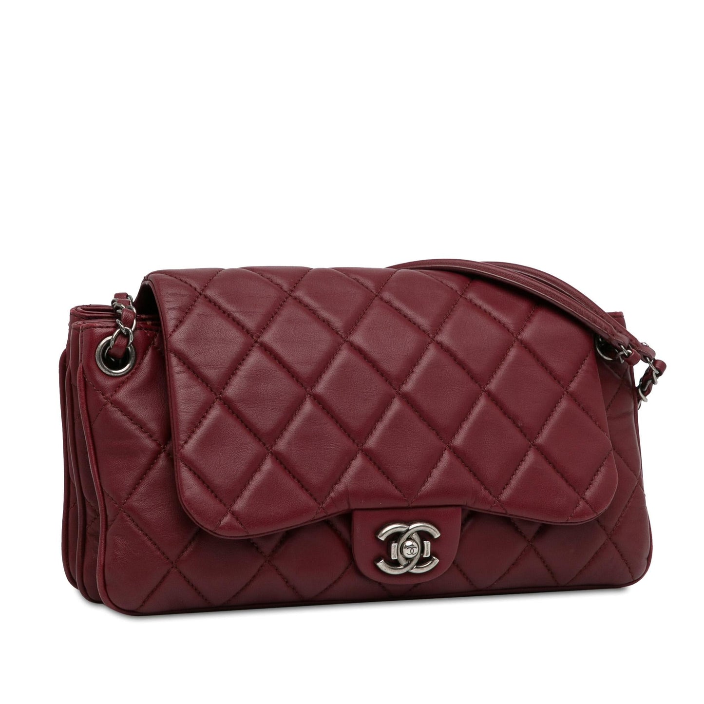 Chanel Cc Quilted Lambskin Single Flap (Shg-Zhhunq) Bag
