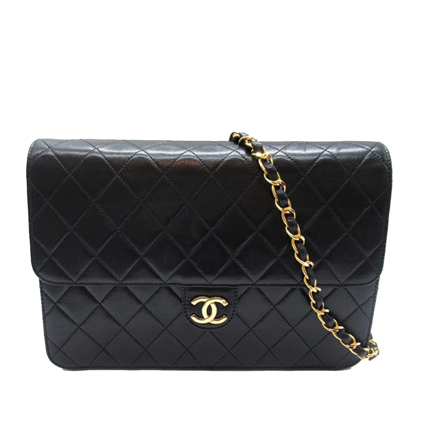 Chanel CC Quilted Lambskin Single Flap SHG-iO4bfz Handbag