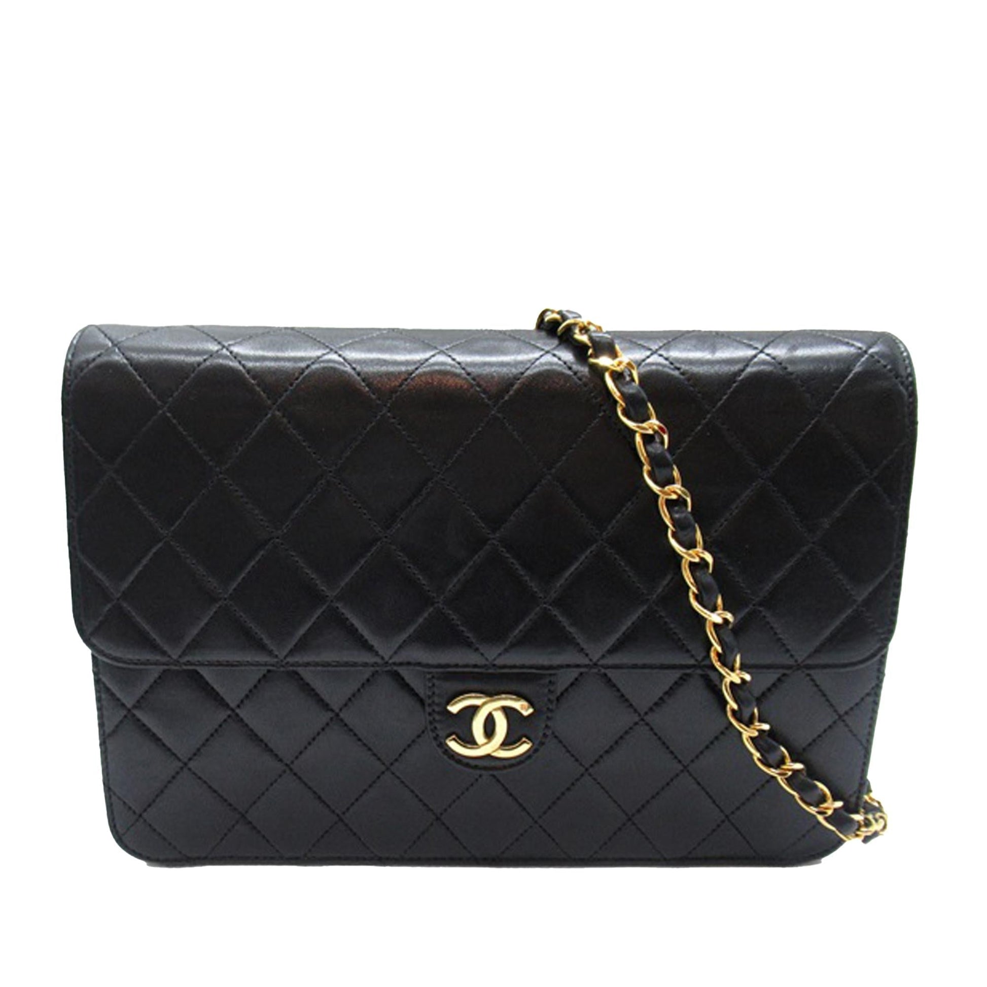 Chanel CC Quilted Lambskin Single Flap SHG-iO4bfz Handbag